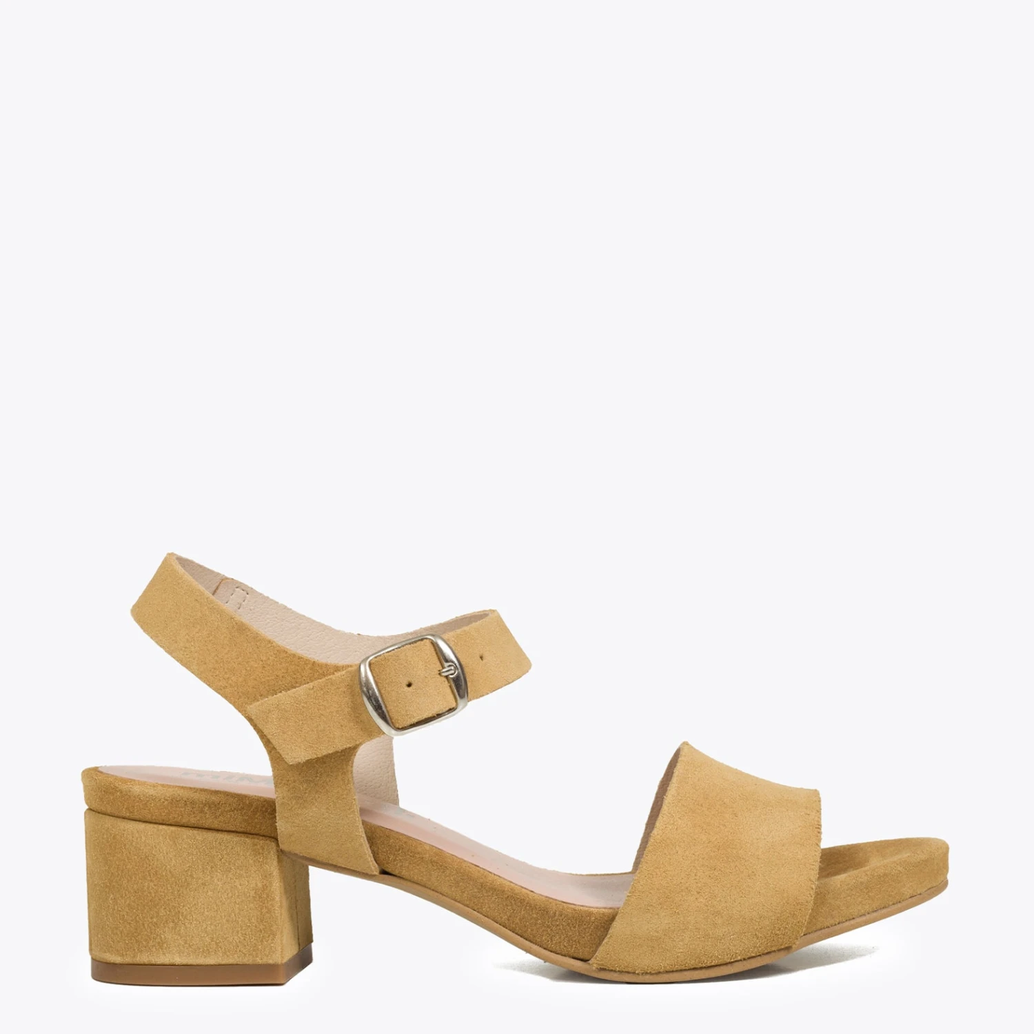 BASIC - SANDALE A TALON LARGE FEMME TERRE