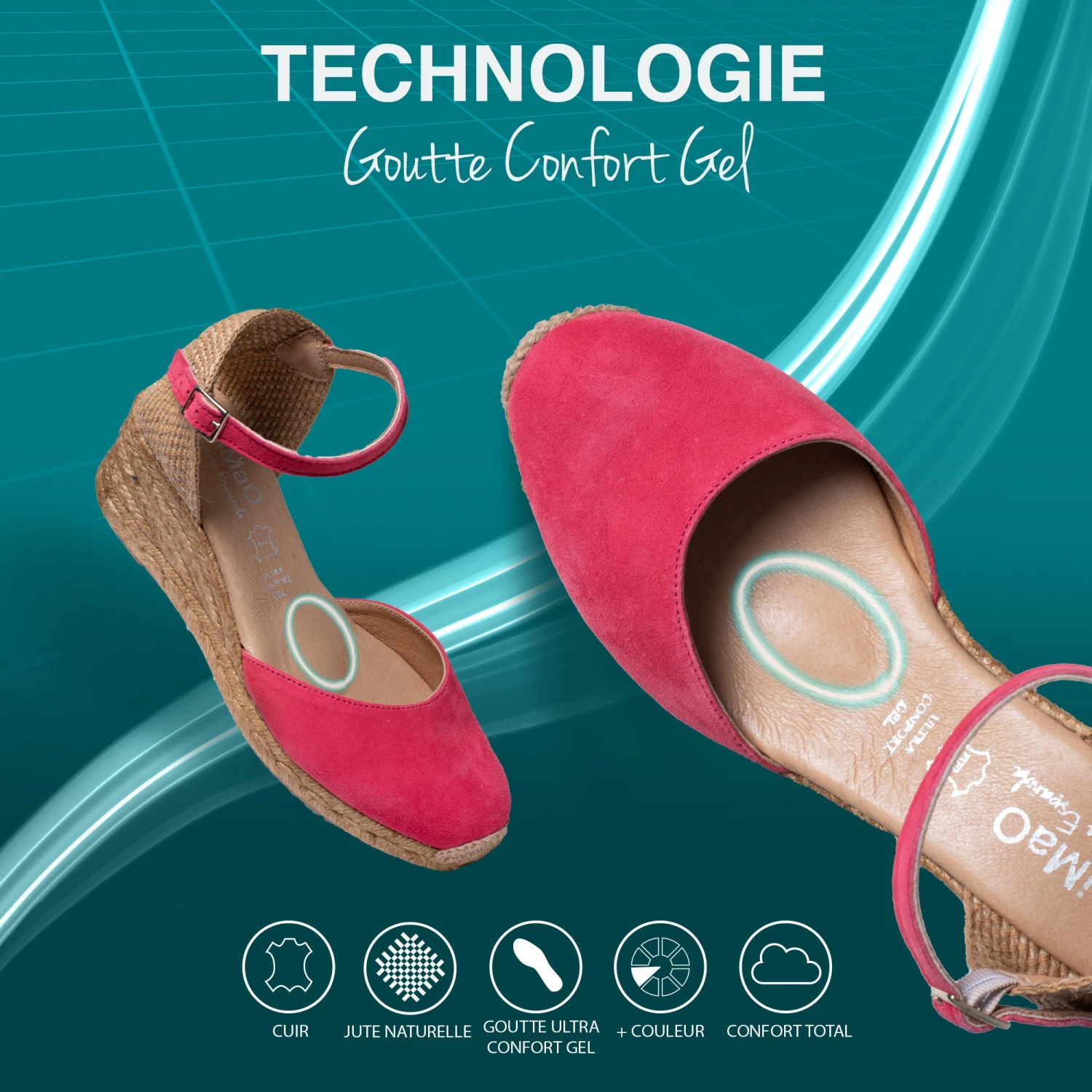 ALTEA - Espadrille Compensée VERT – Image 7