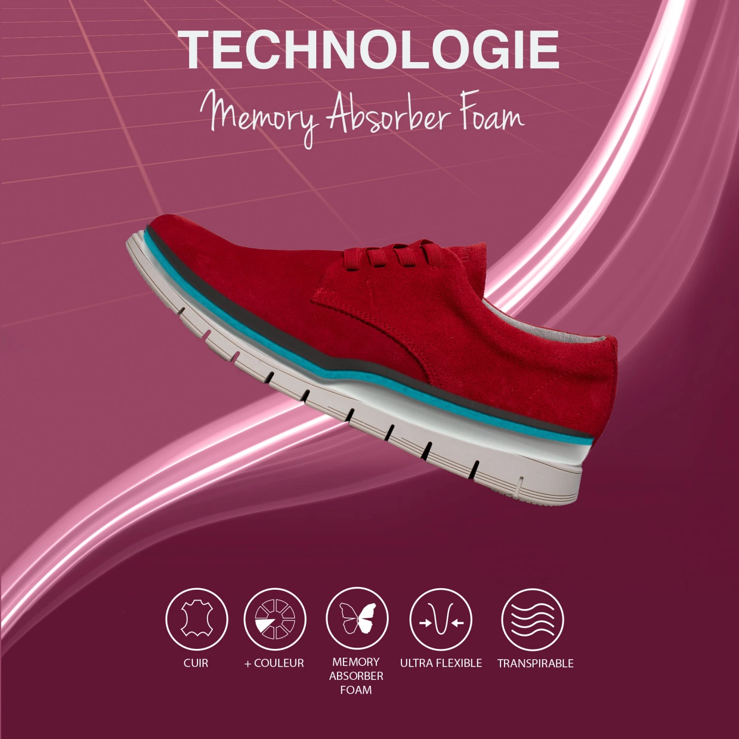 LISBONNE - Baskets Pour Hommes GRIS – Image 6