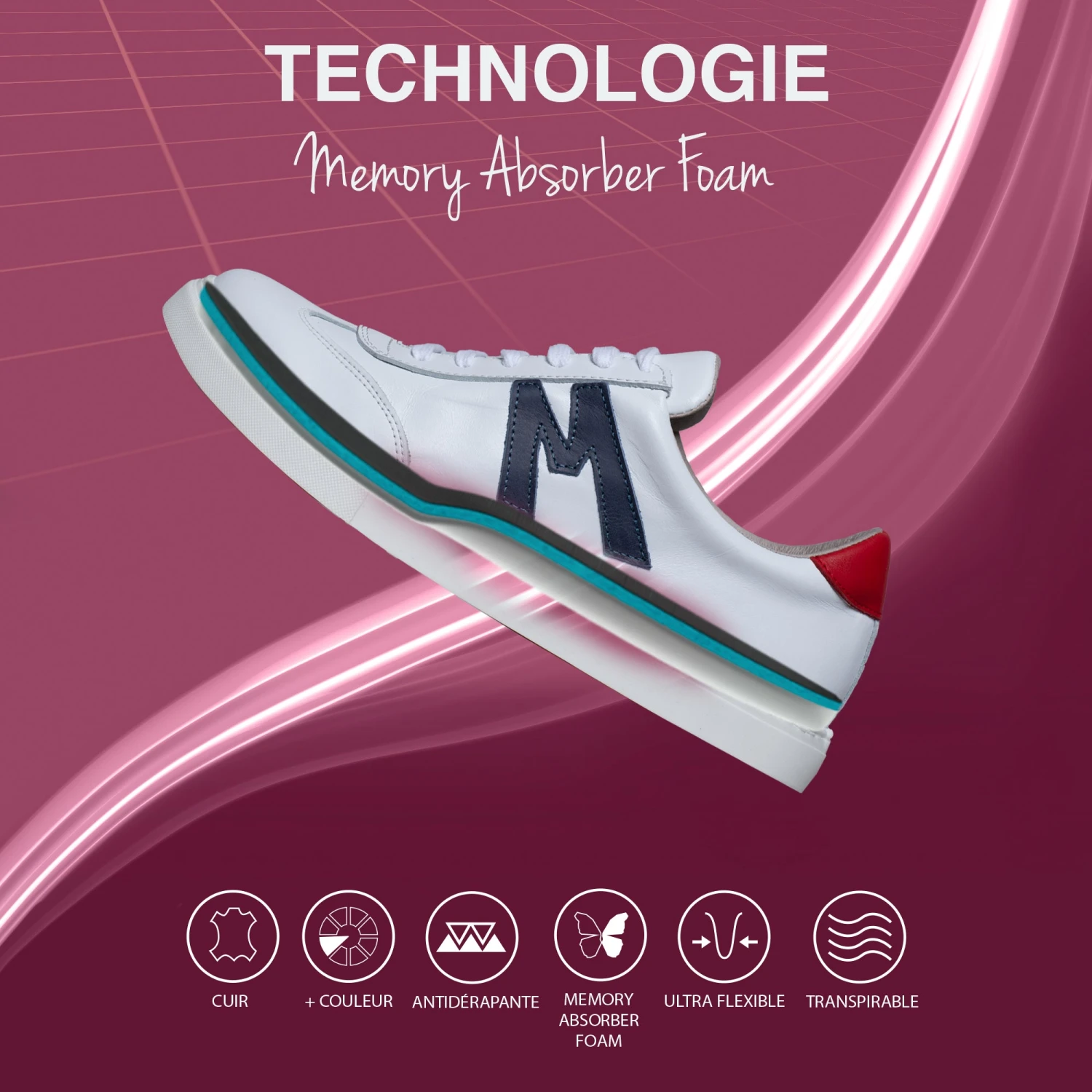 MONACO - Sneakers Pour Homme BLEU â Image 6