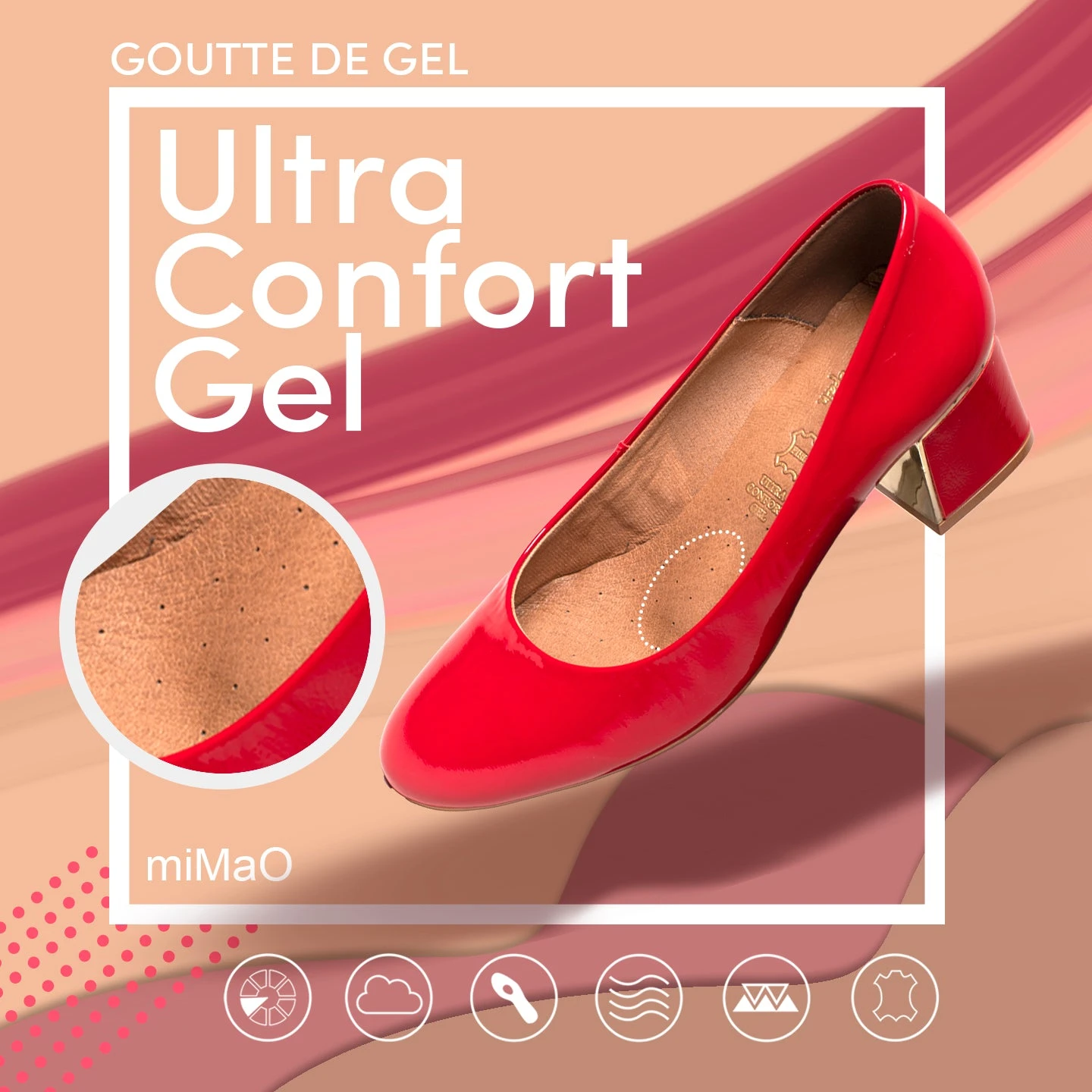 URBAN DAME - Chaussure En Cuir Verni à Talon Moyen VERT BOUTEILLE – Image 7