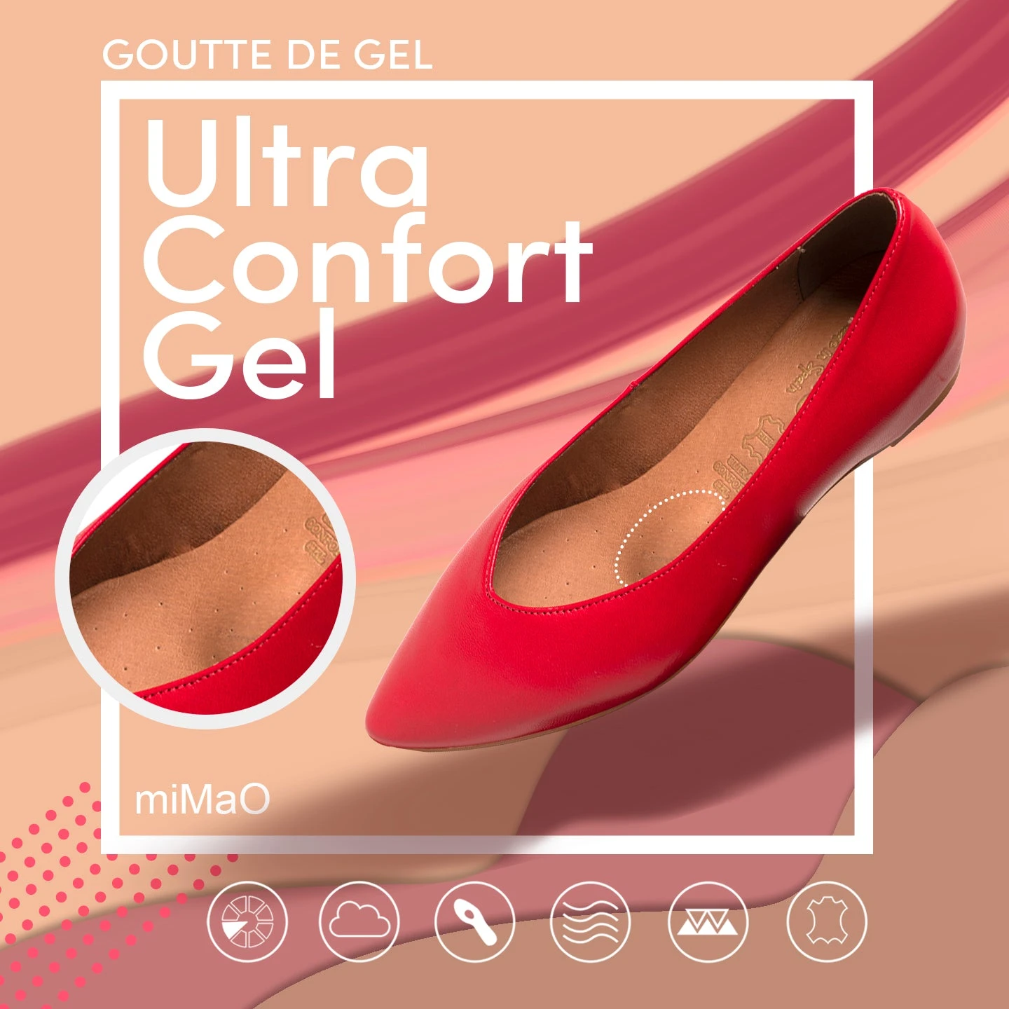 URBAN COMPENSÉ - Chaussures Compensées échancrées En V TAUPE – Image 7