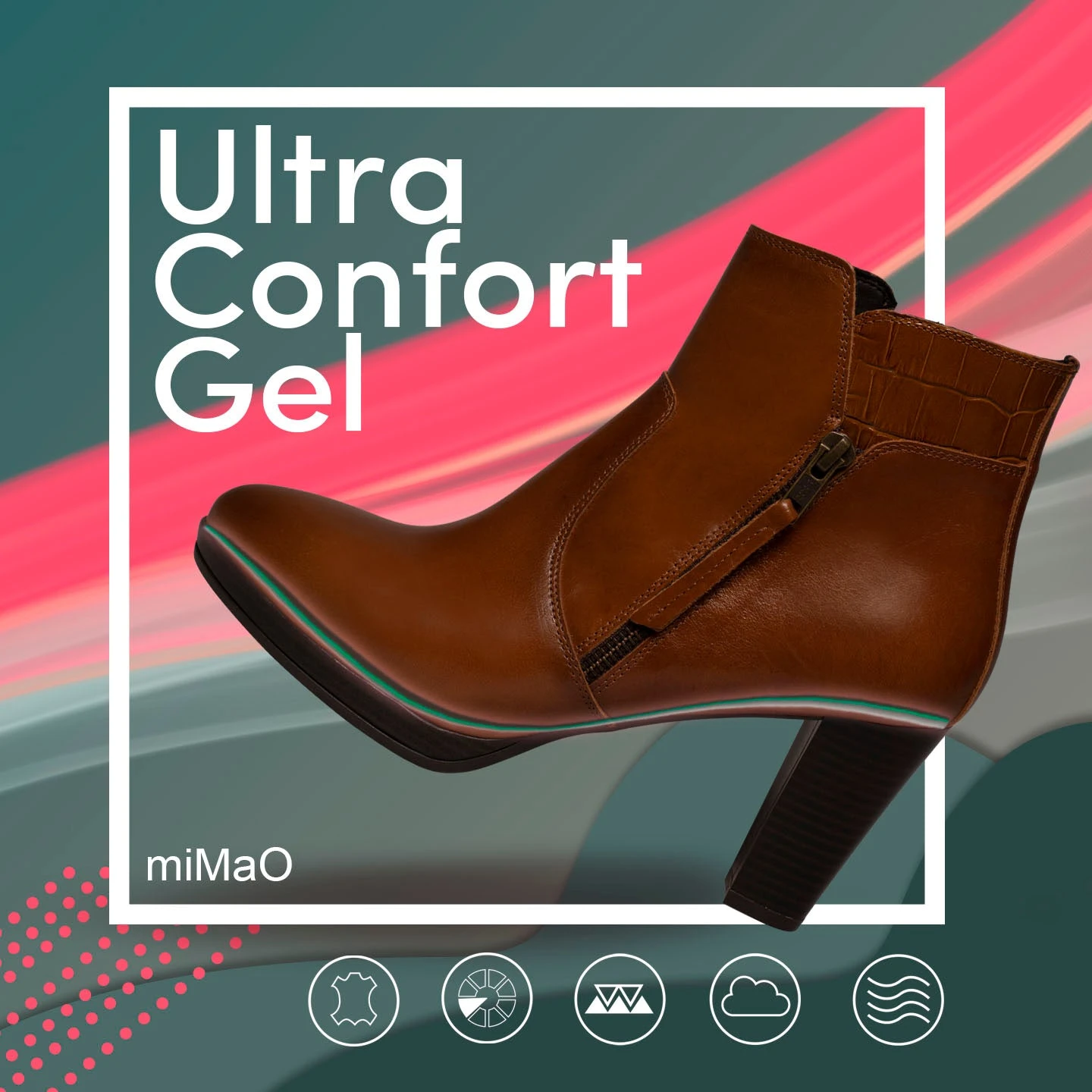 COCO - Bottine à Talon BLEU MARINE à Fermeture éclair – Image 6