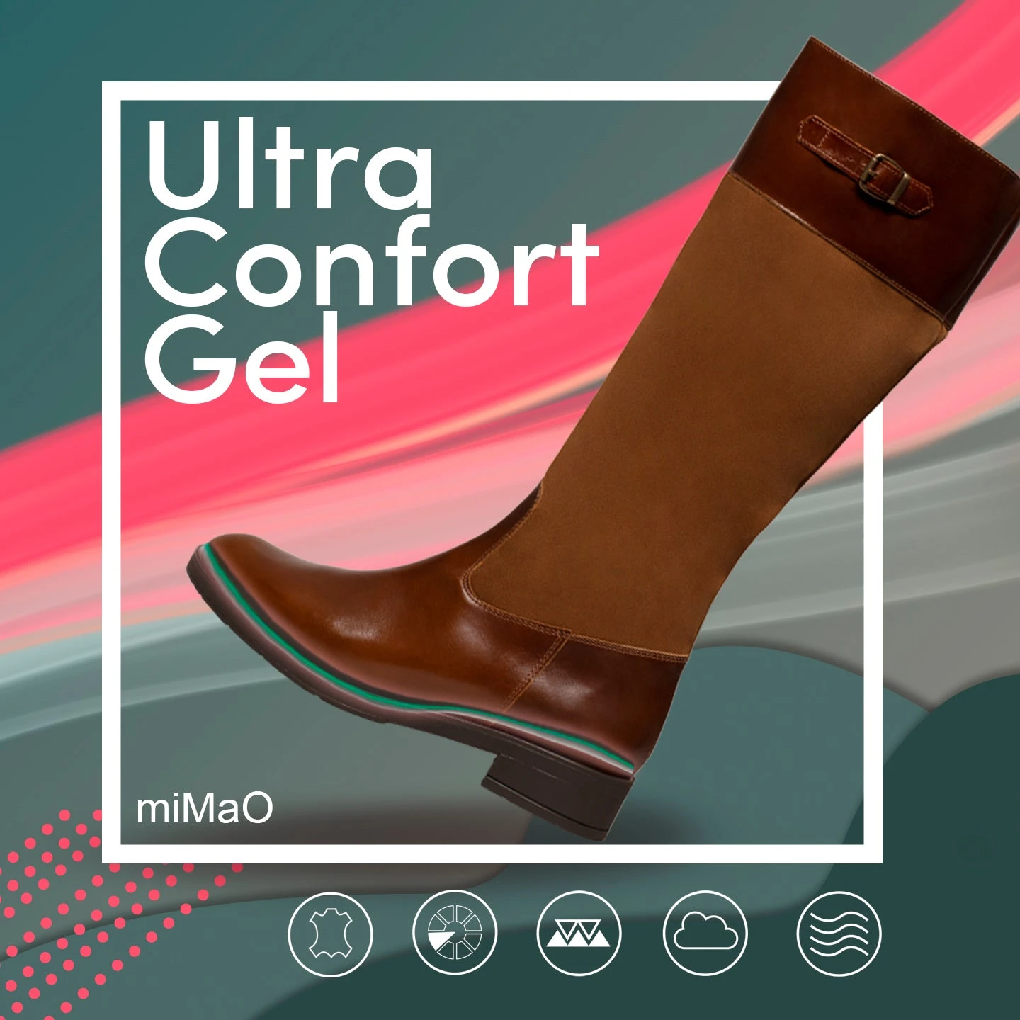 AMAZONE - Bottes Hautes BLEU MARINE Style équestre – Image 7