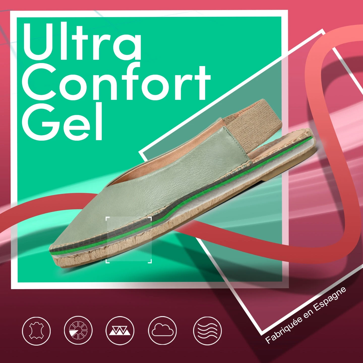 DENIA - Espadrilles Talon Ouvert NOIR – Image 8