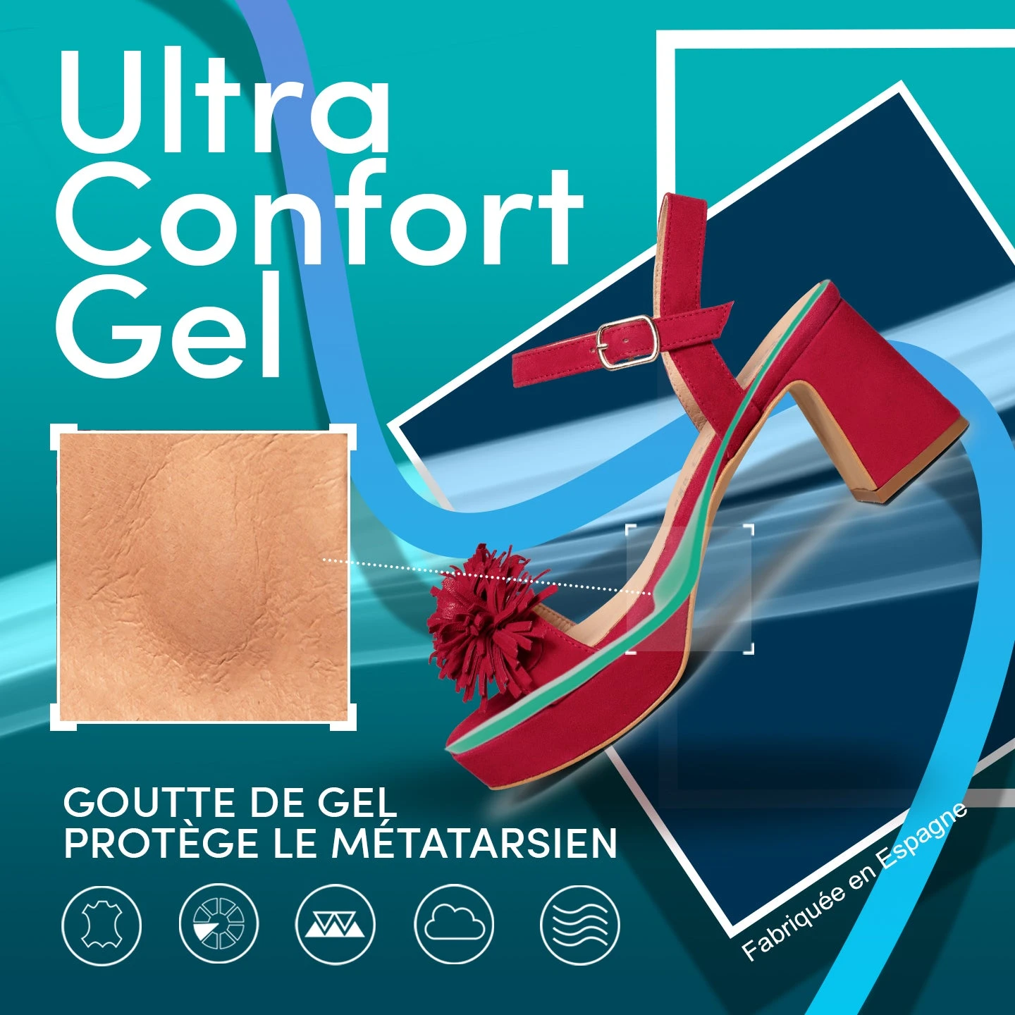 POMPON - Sandale NOIR Habillée à Franges – Image 8