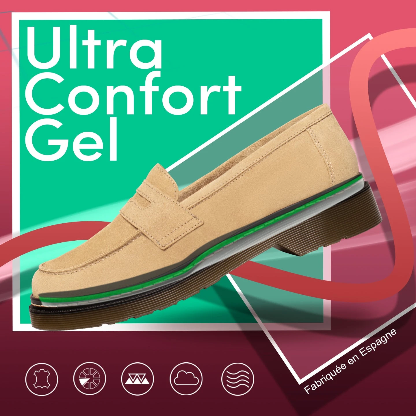 BRIXTON - Mocassin Cuir NOIR Avec Détail En Forme De Masque – Image 8