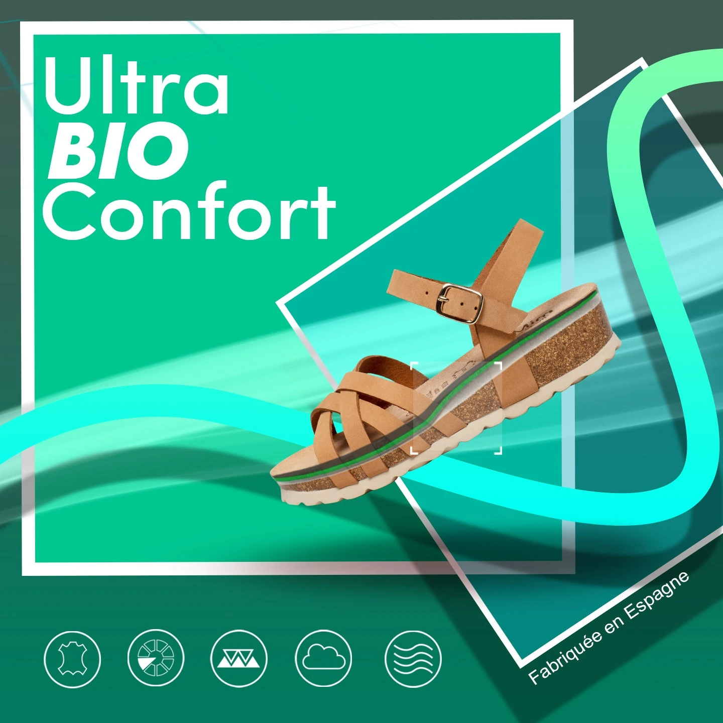 PRINCESS - Sandales Pour Fille Avec Talon Compensé BLANC Bio – Image 7