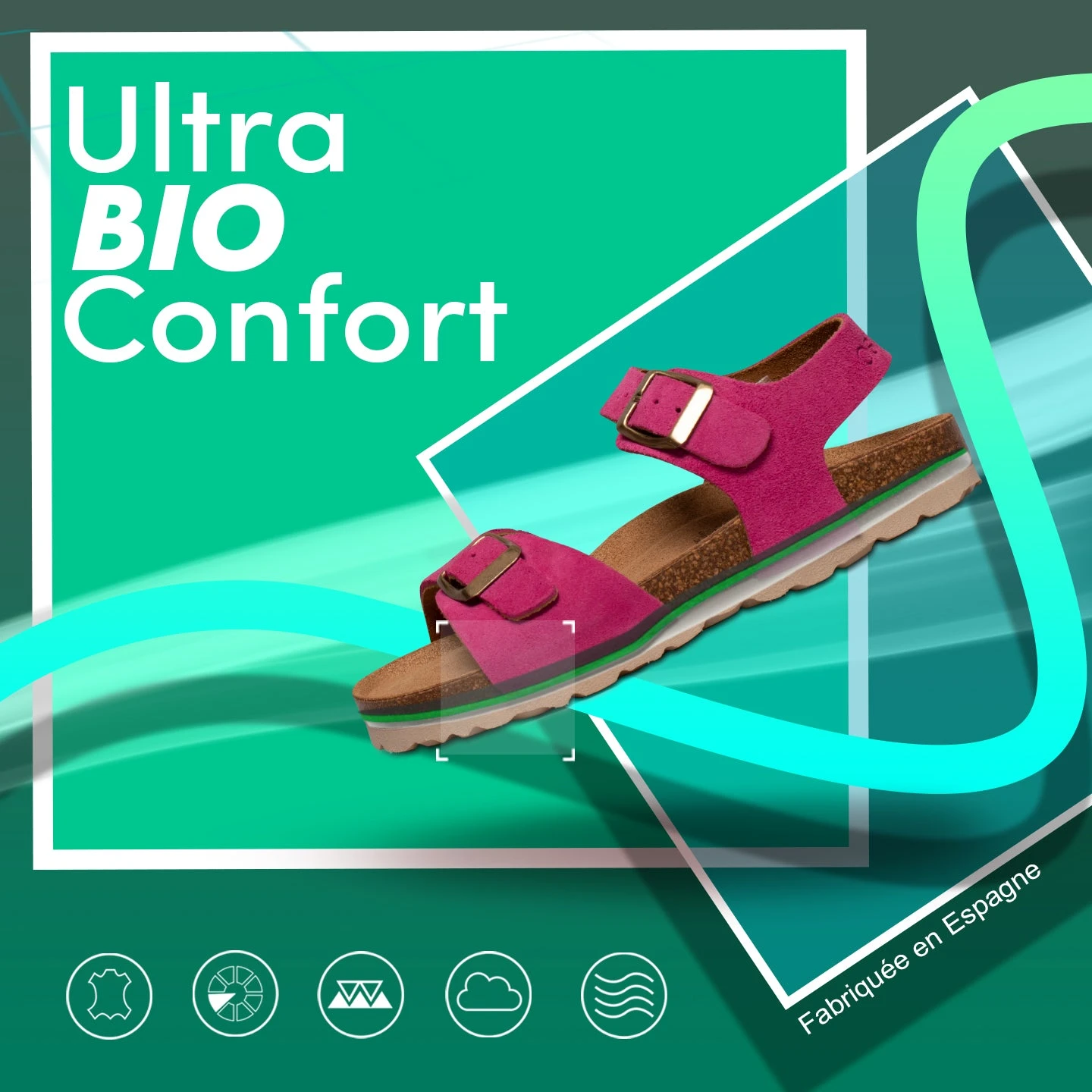 GLACE - Sandales Fille JAUNE BIO Avec Boucle – Image 7