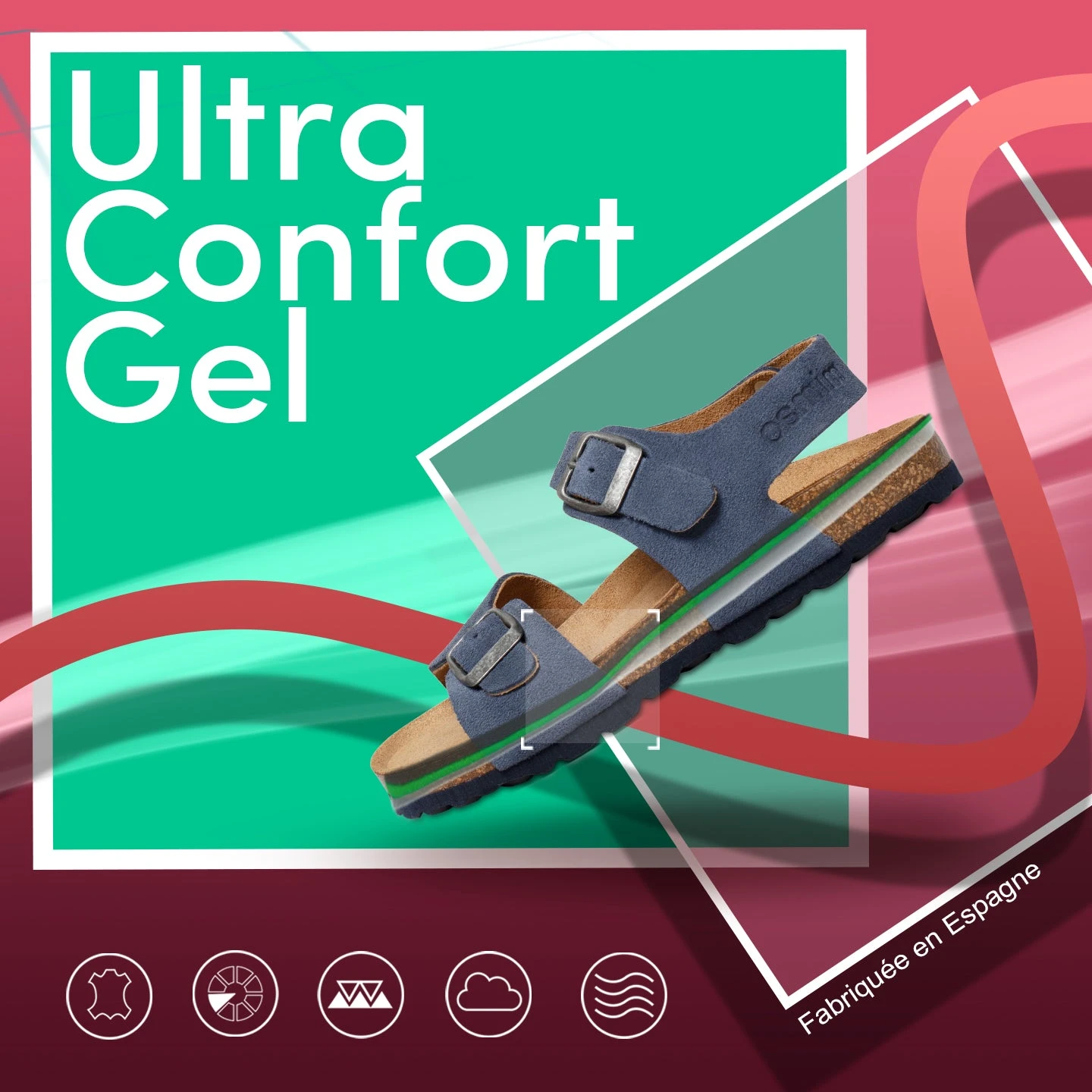 MARSHMALLOW - Sandales Pour Garçon BLEU MARINE Bio – Image 7