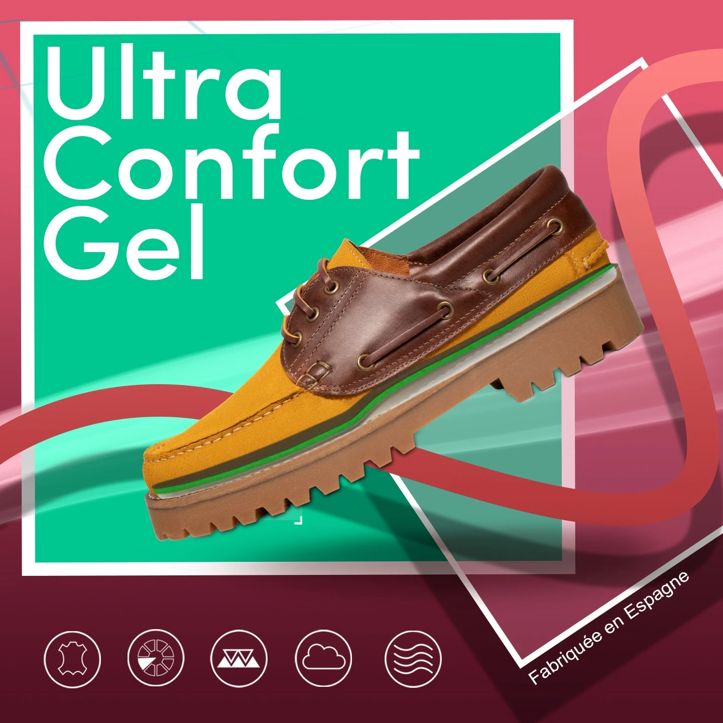 CHAUSSURE BATEAU - Mocassins Bateau Homme En Cuir MOUTARDE â Image 8