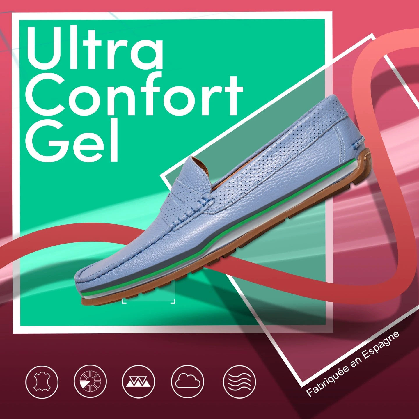 MOCASSIN - Mocassin En Cuir Décontracté Pour Homme VERT – Image 8