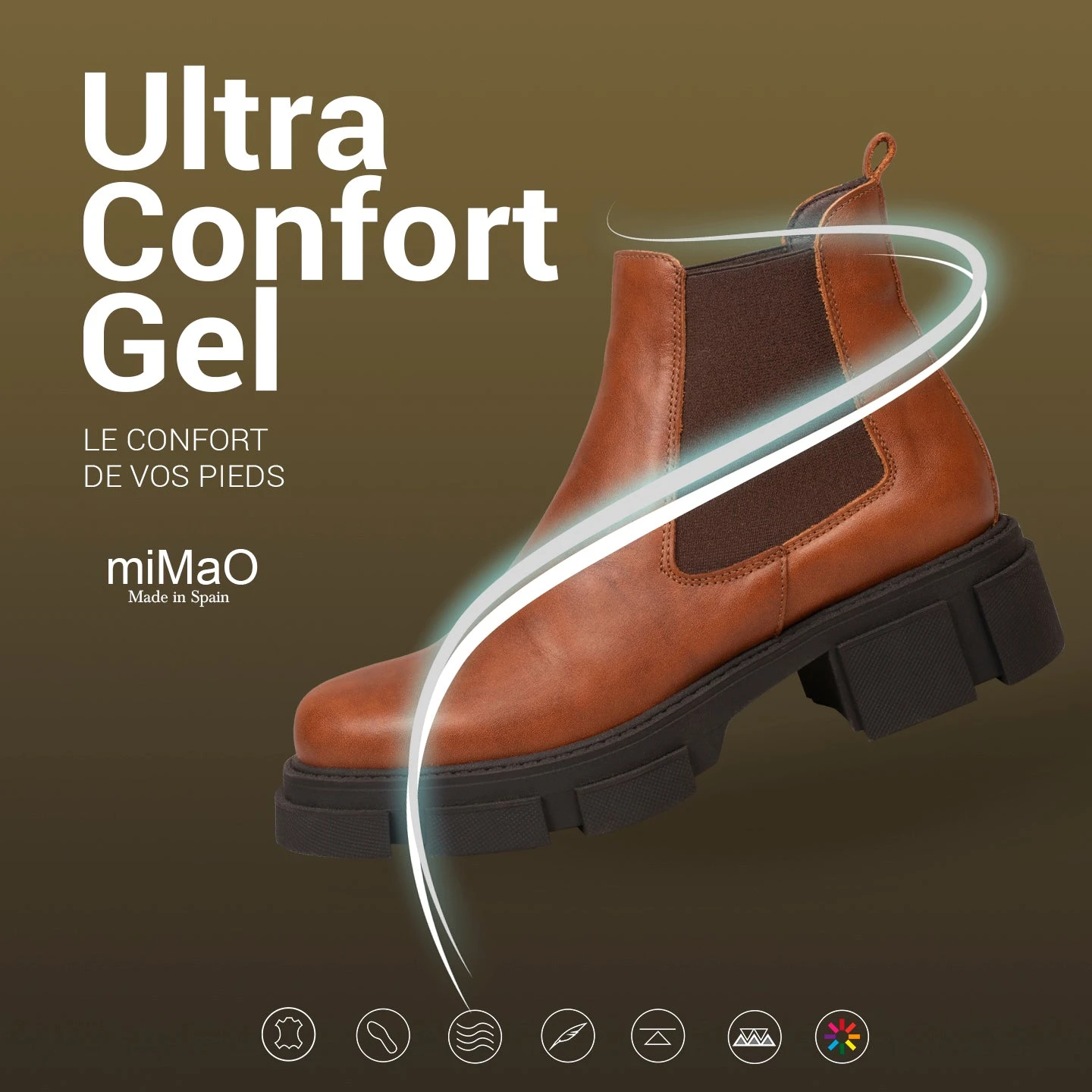 CANDEM - Bottines Track En Cuir NOIR â Image 6