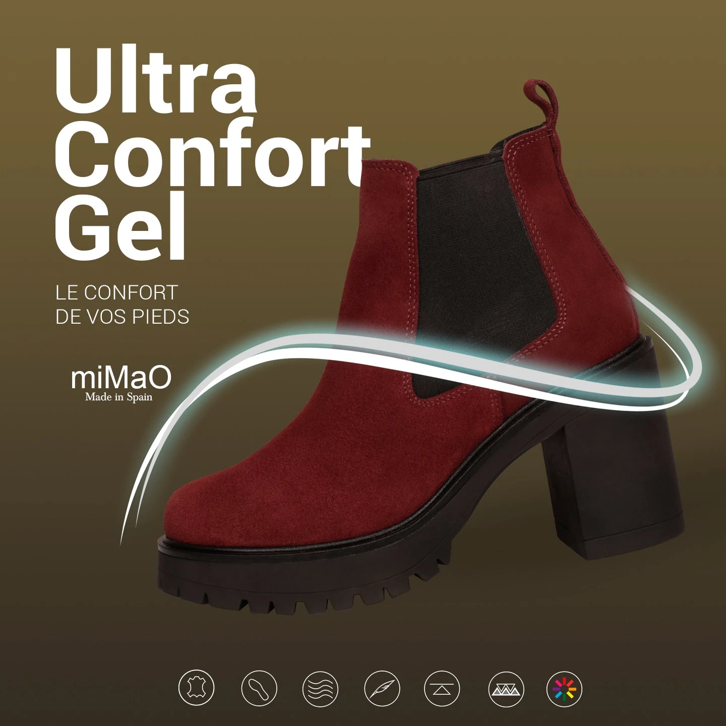 TOKIO - Bottines Chelsea Avec Talon Et Plateforme NOIR â Image 7