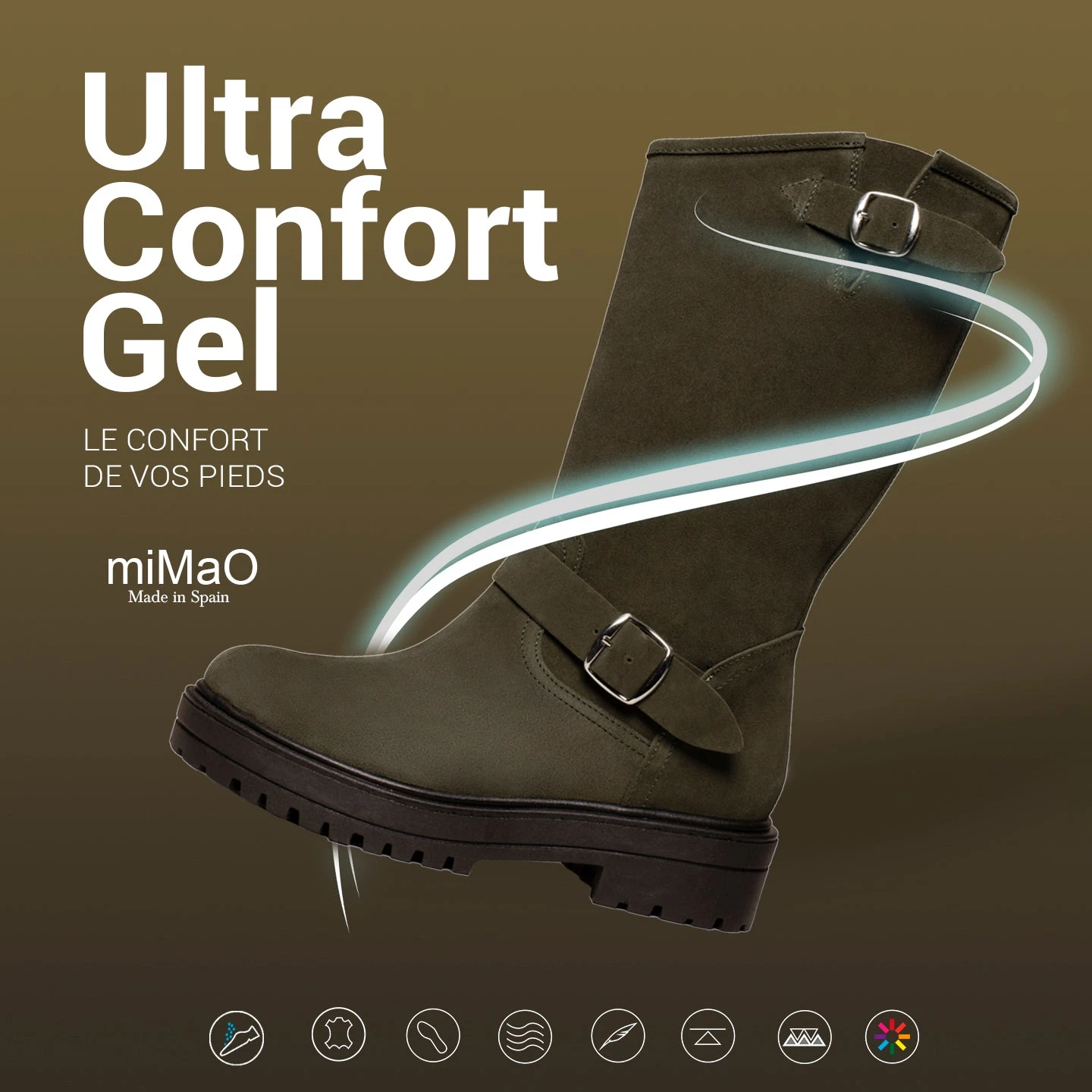 RAIN - Bottes Hautes NOIR Avec Plateforme – Image 7