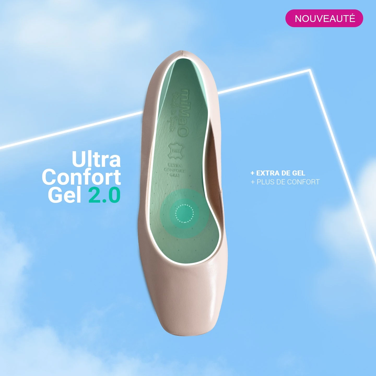 FEMME - Chaussures à Talon à Bout Carré ROUGE – Image 7