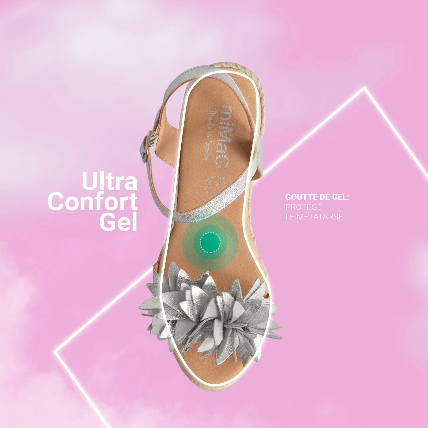 ZAHARA - Espadrilles Hautes Avec Fleurs VIOLET – Image 7