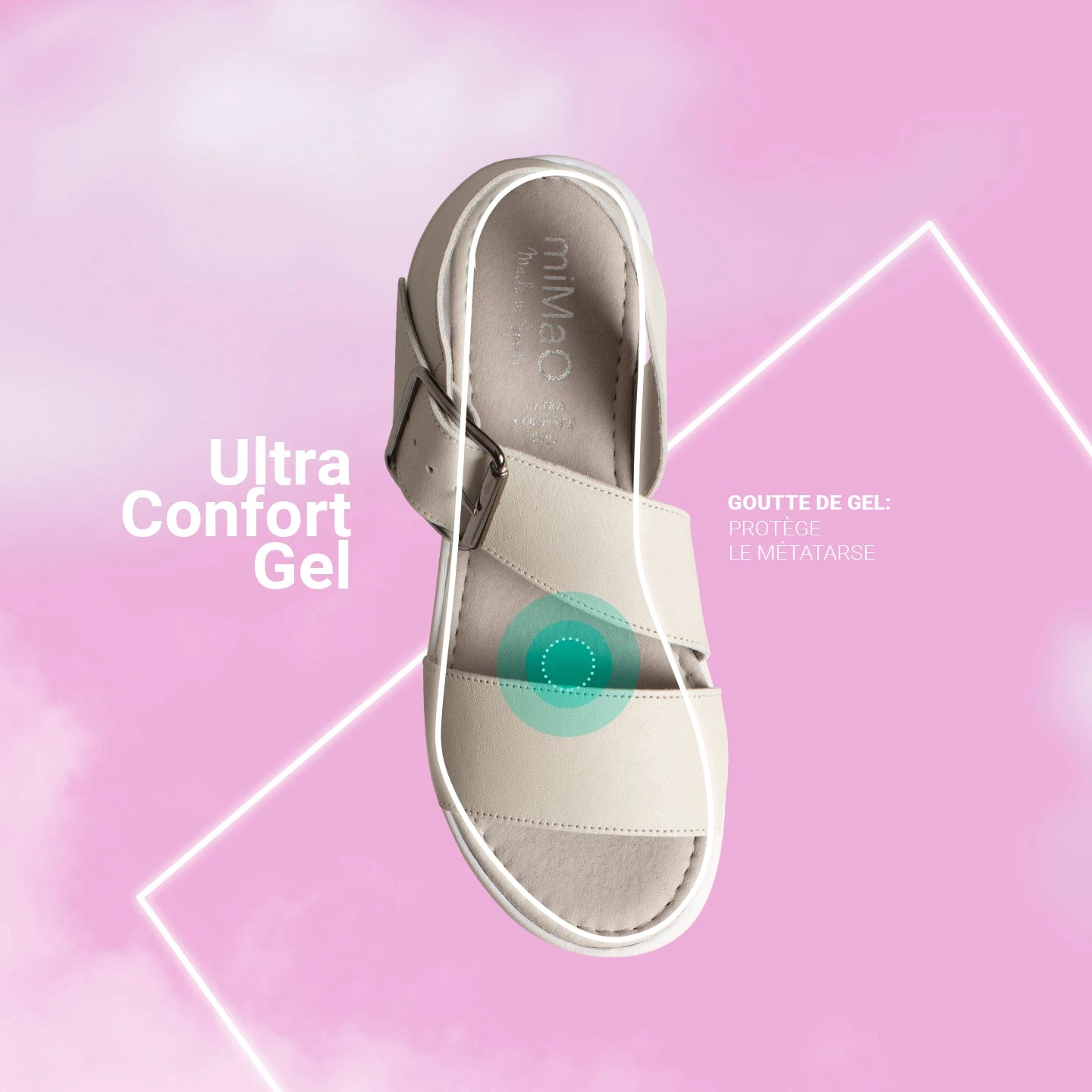 TRENDY - Sandales Compensées Pour Femme à Plateforme NUDE – Image 7