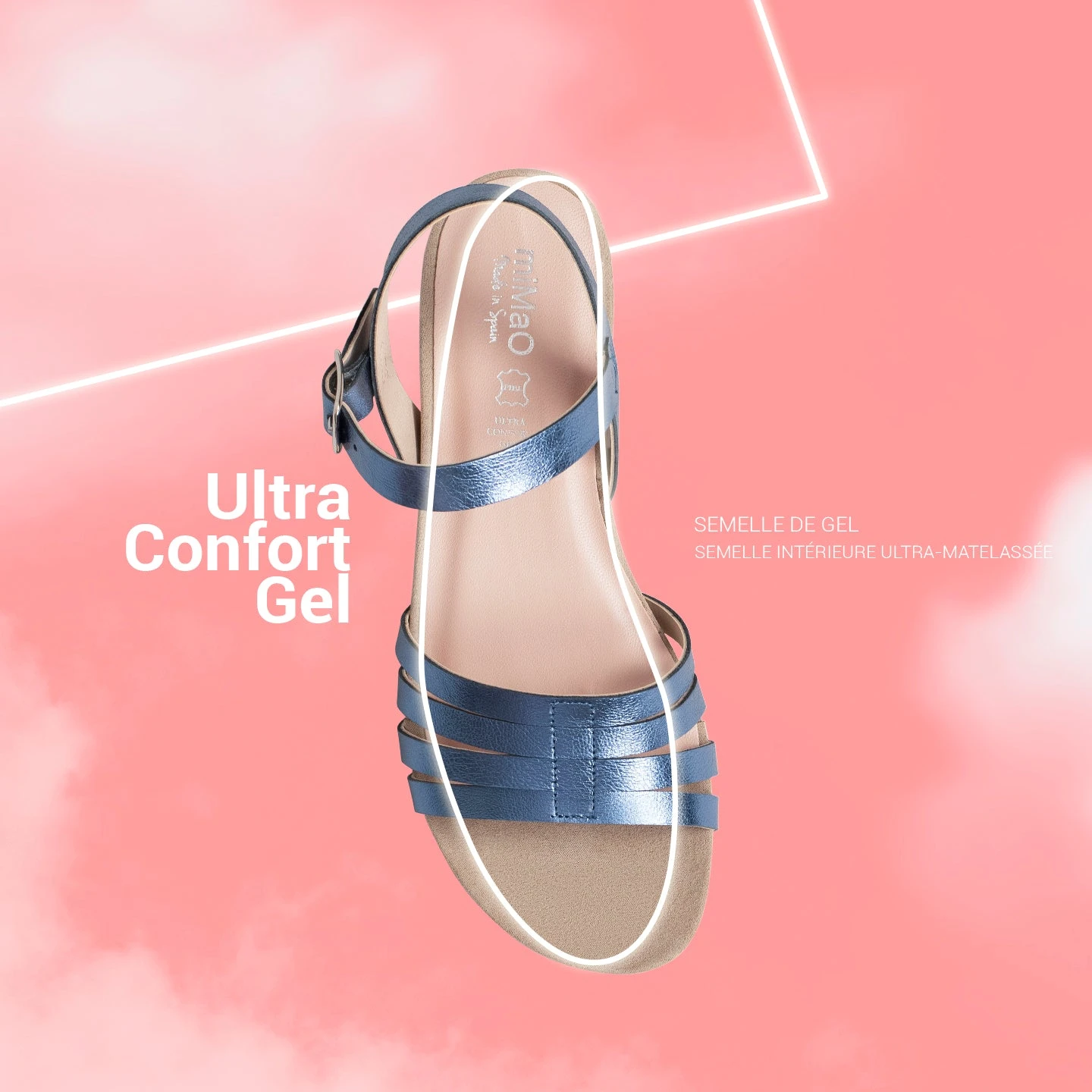 MESINA - Sandales Compensées Et Brides Métalisées NOIR – Image 6