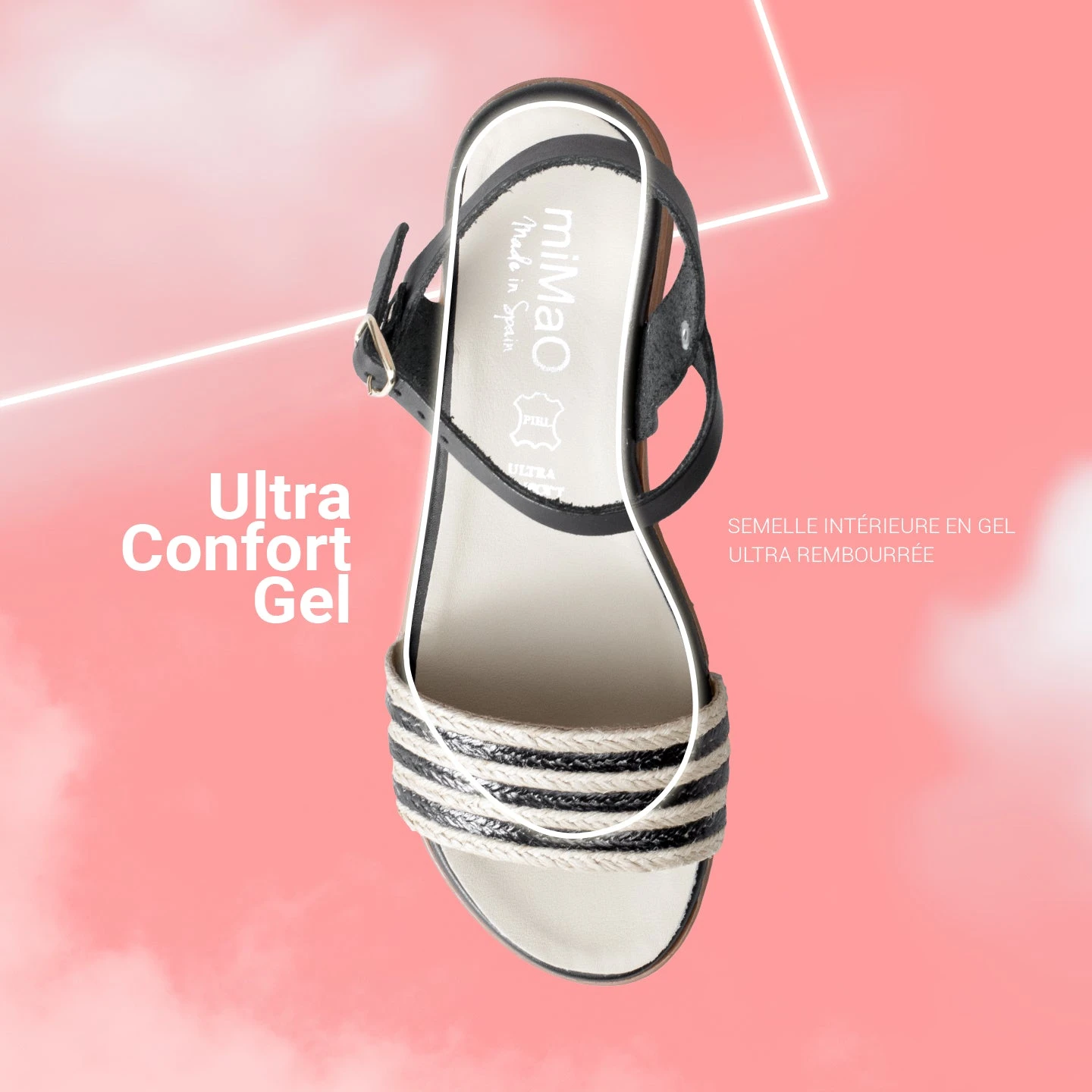 CERES - Sandales Plates Métallisées NOIR – Image 6