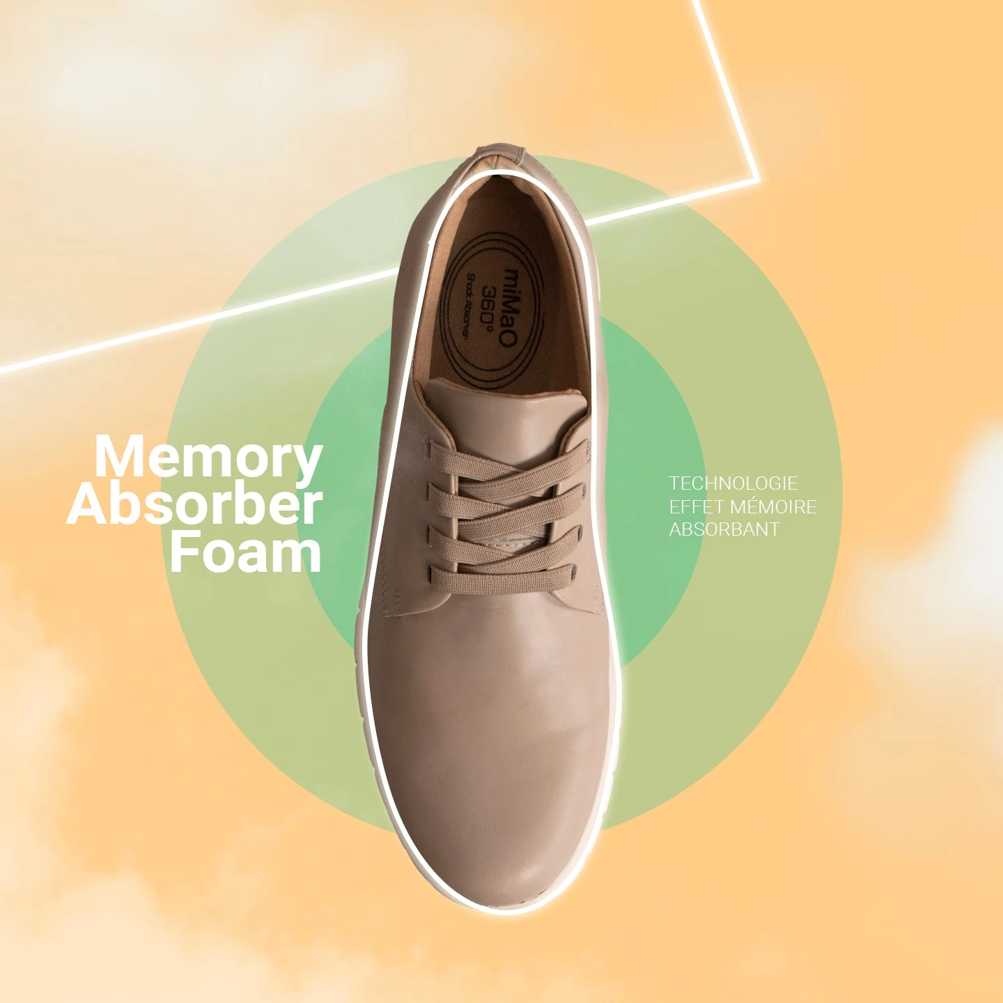 360 - Chaussures Sportives Pour Homme ORANGE – Image 6