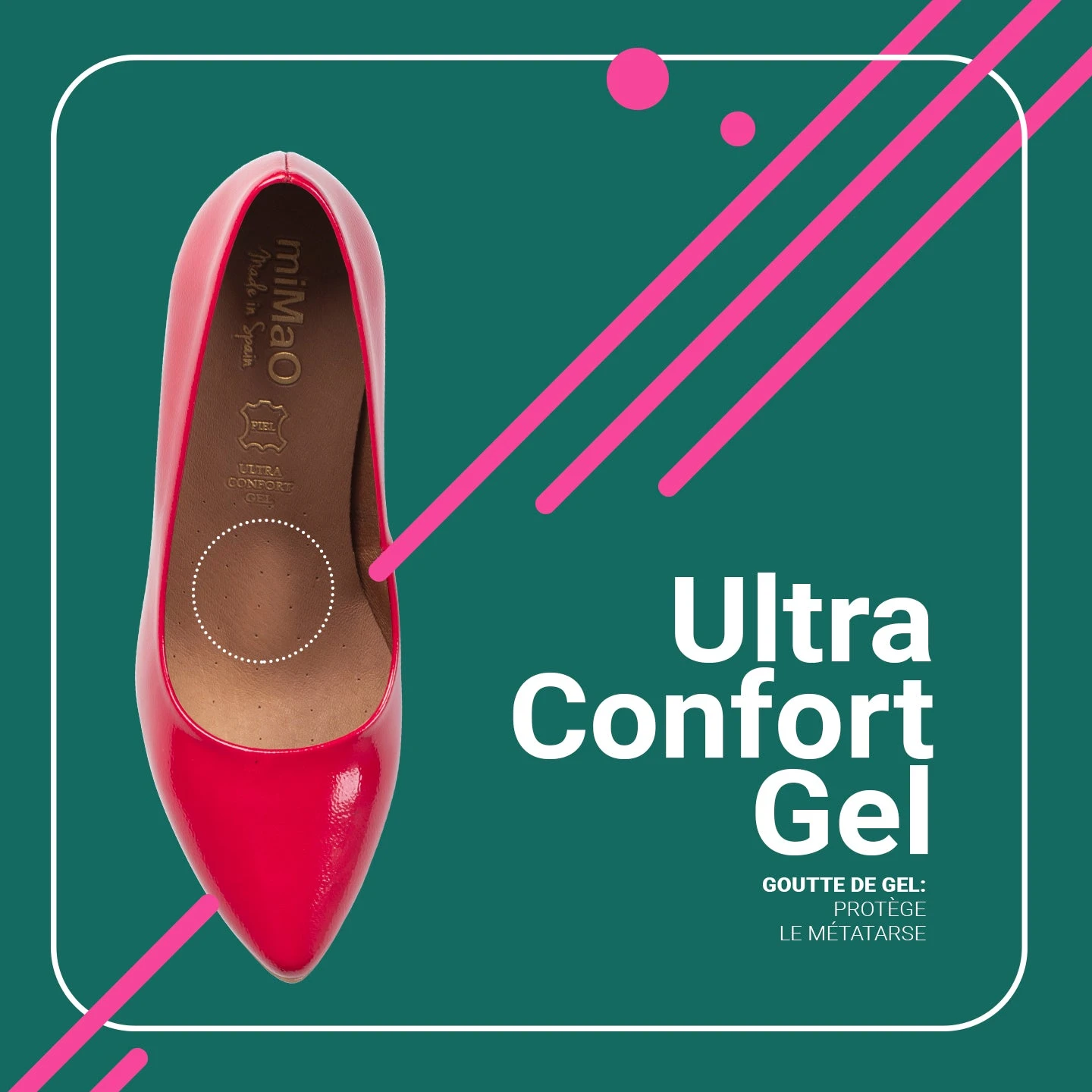 URBAN VERNI – Chaussures à Talon Haut En Cuir Verni BEIGE – Image 7