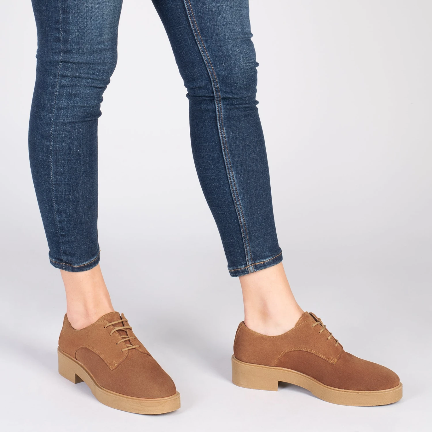 BLUCHER - Chaussures à Lacets Pour Femmes CAMEL – Image 6