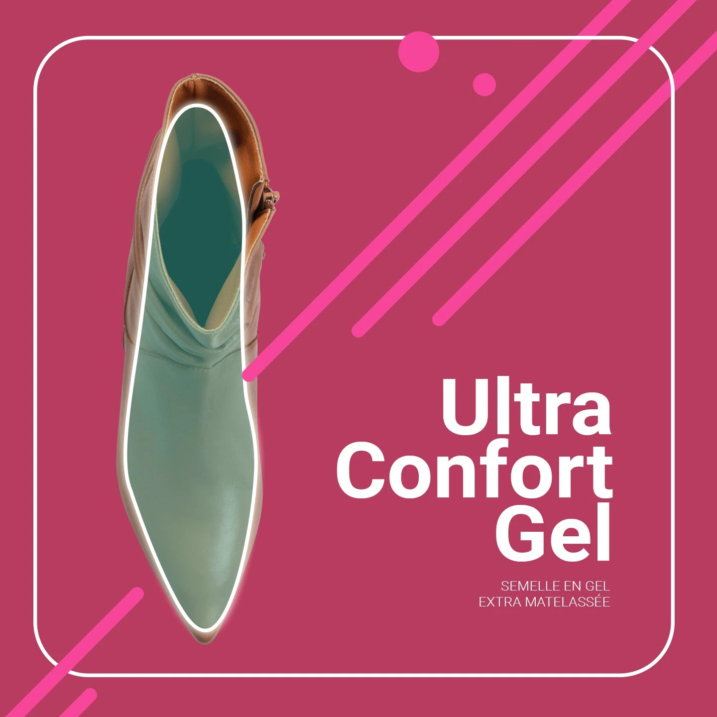 FASHION – Bottines Plissées En Cuir Nappa MARRON – Image 7