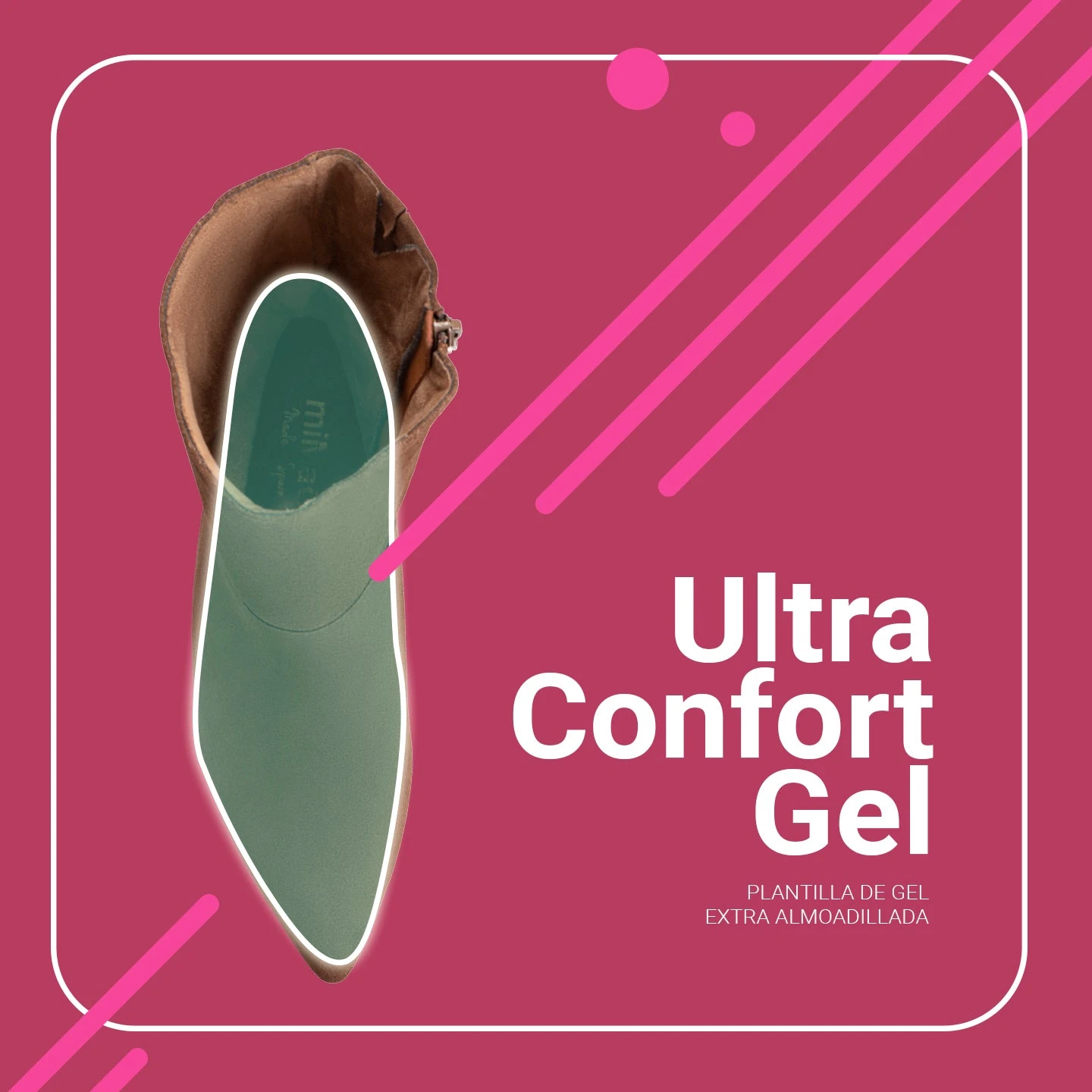 LYON – Bottine Mi-mollet BEIGE – Image 7