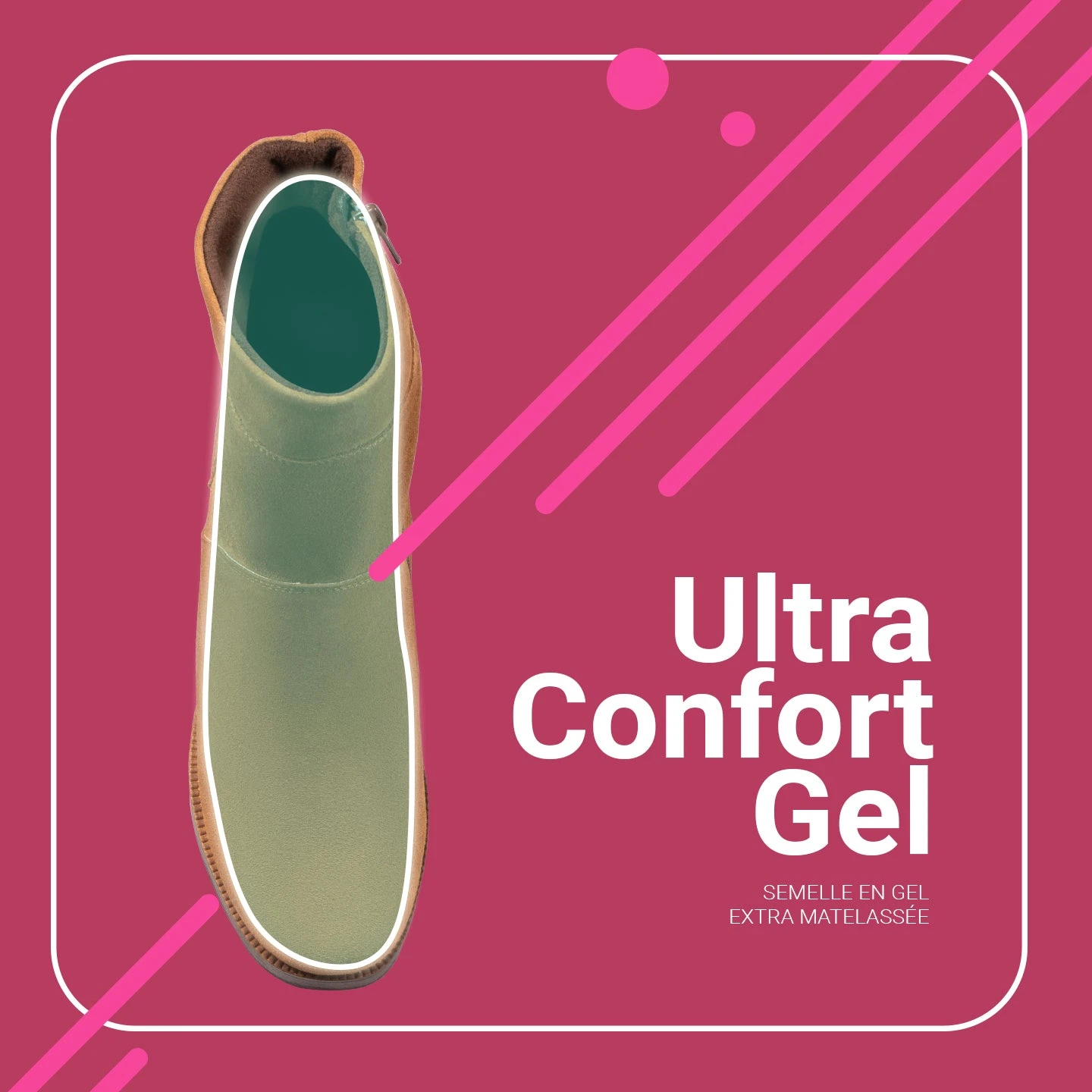 SOUL - Bottines à Tige Haute En Cuir Nappa BEIGE – Image 6