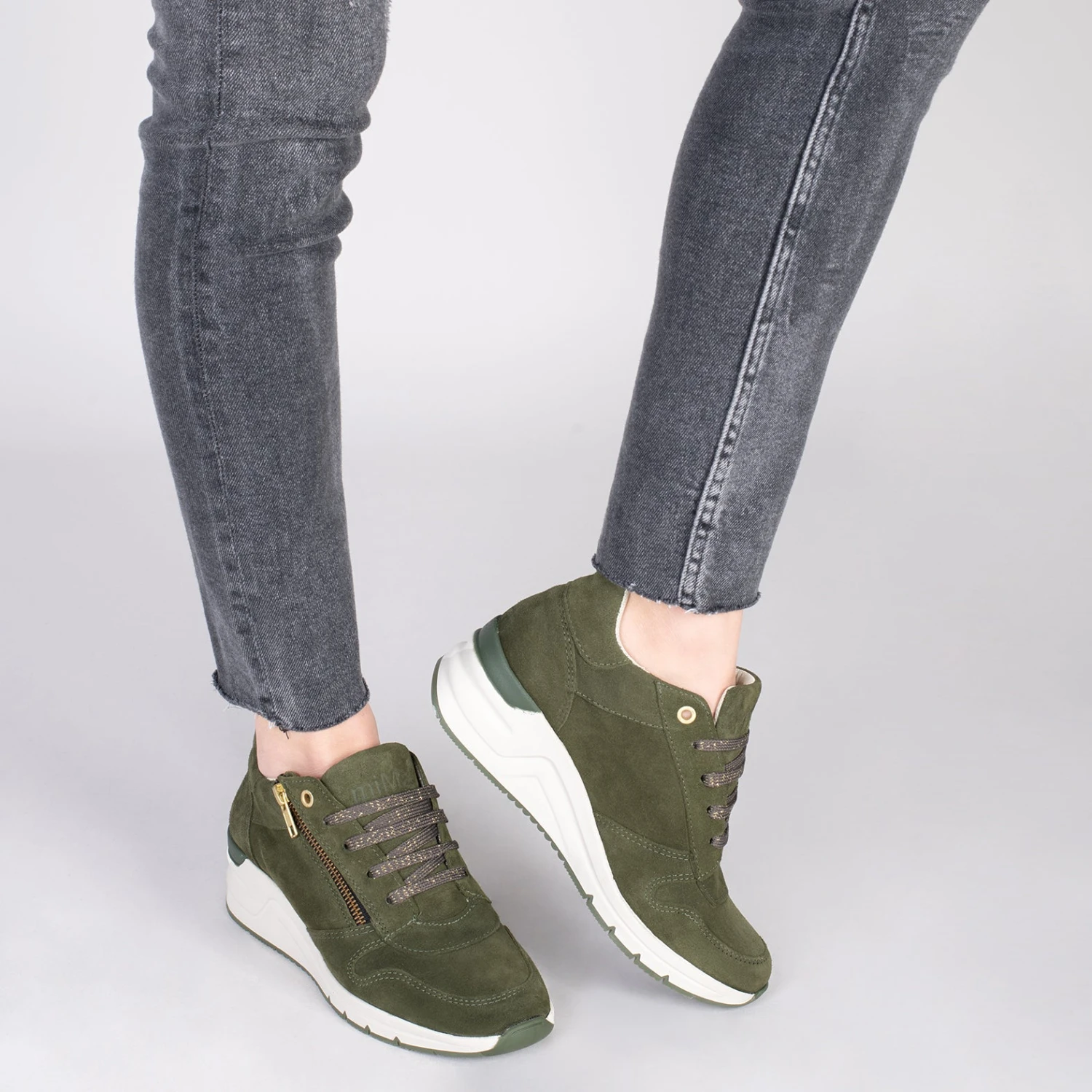 BLUCHER SPORT – Baskets Compensées Pour Femme VERT – Image 6