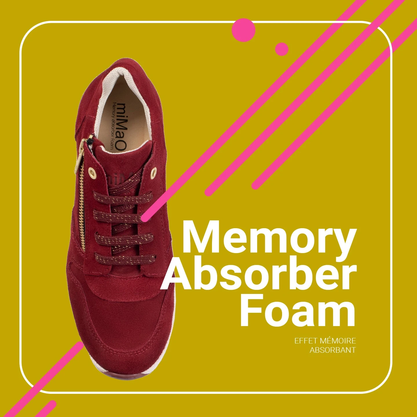 BLUCHER SPORT – Baskets Compensées Pour Femme GRENAT – Image 7