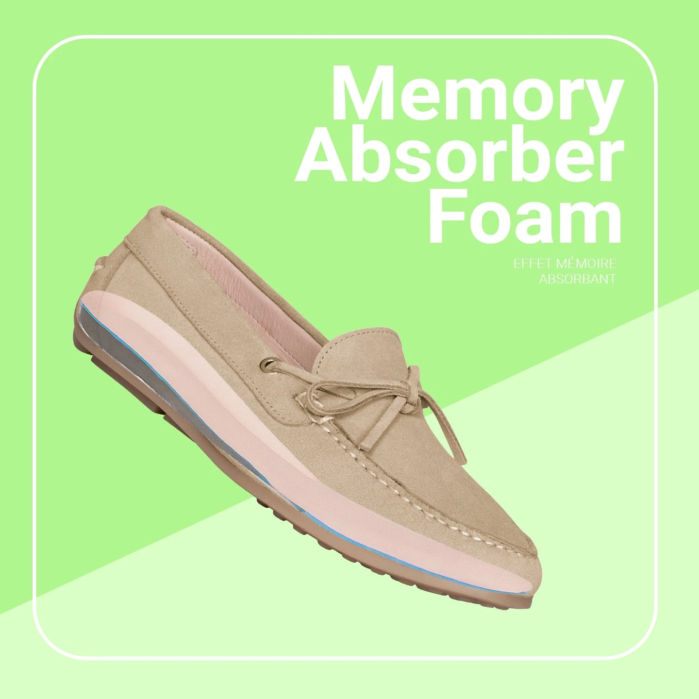 BOUCLE – Mocassins Pour Femme à Semelle Amovible VERT – Image 6