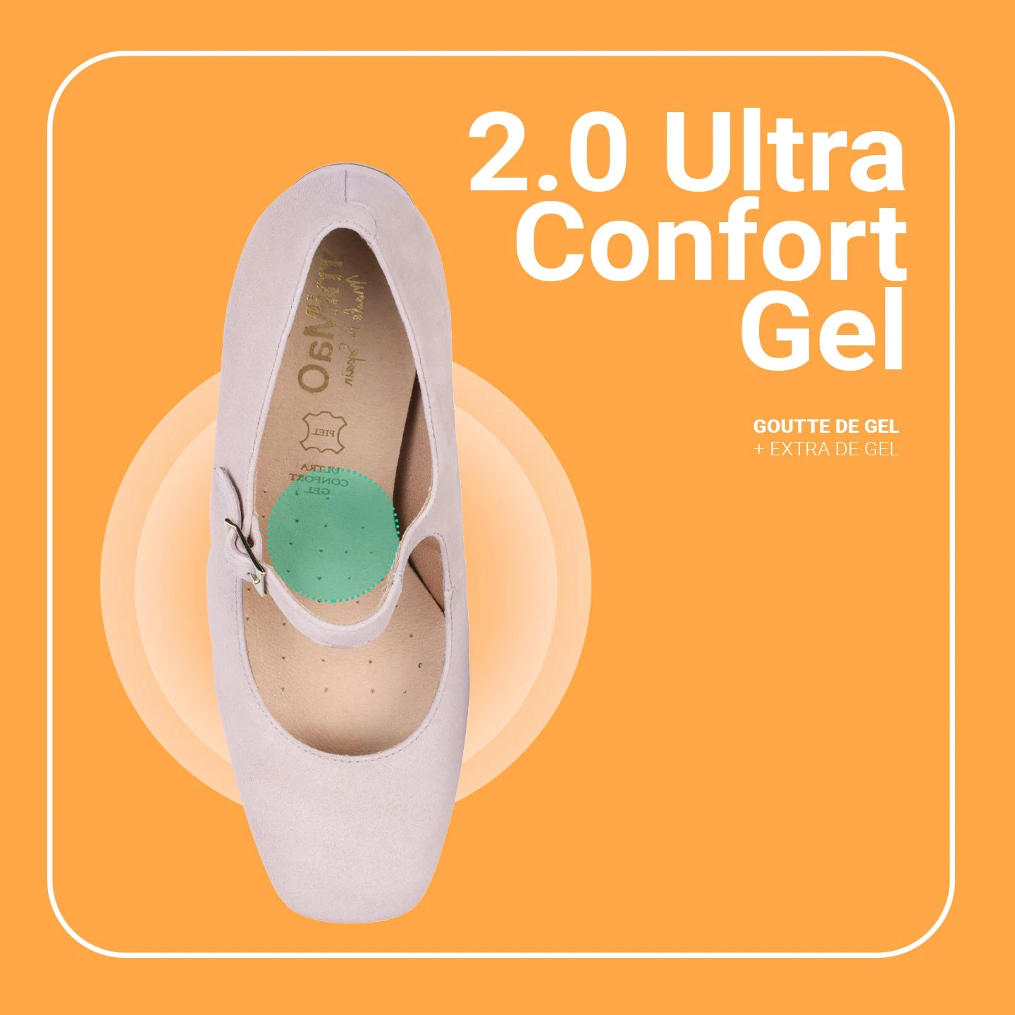 BELLA – Babies à Talon Et Bout Carré BLEU MARINE – Image 7