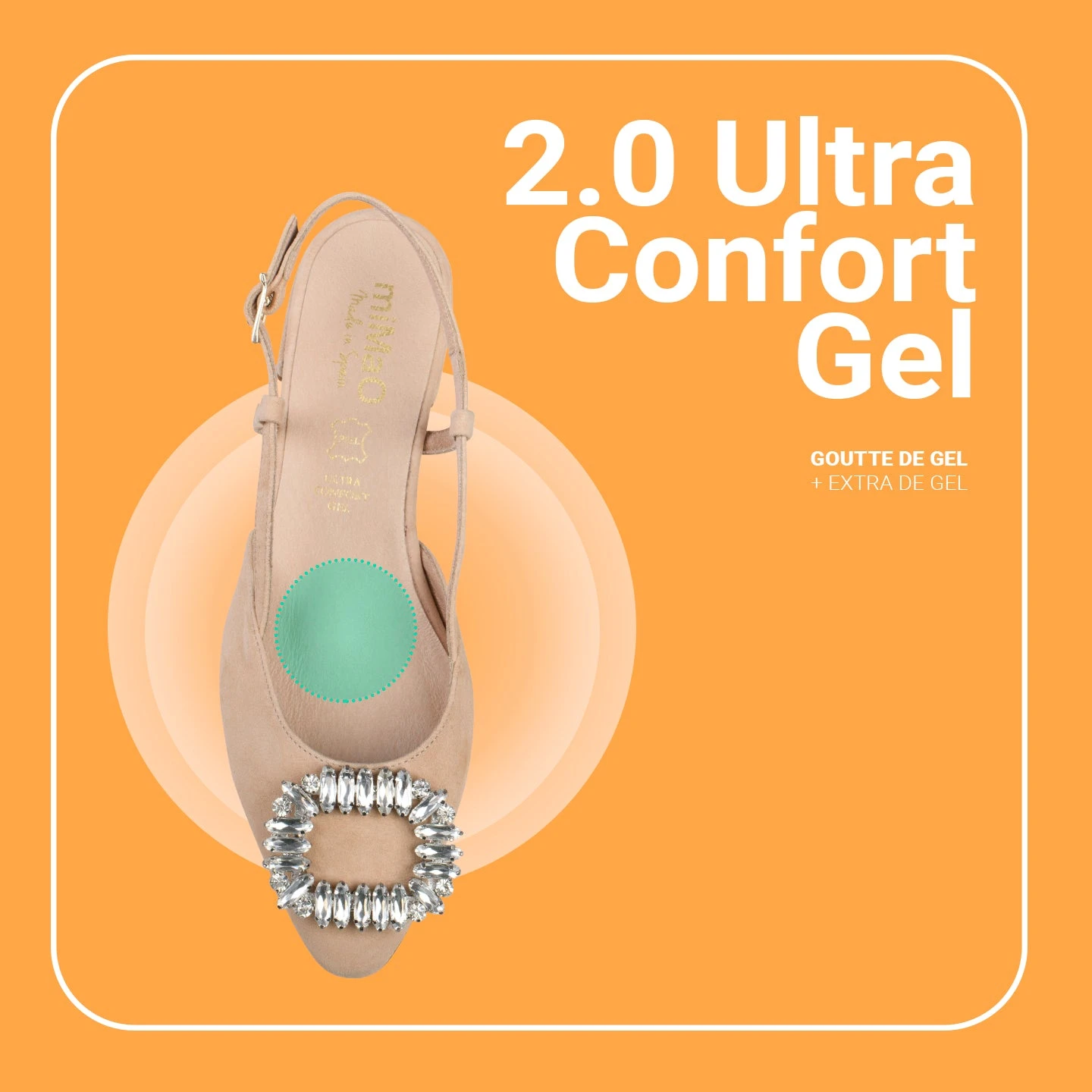 BRUNCH BIJOU - Escarpins Avec Bride Arrière Et STRASS TAUPE – Image 7