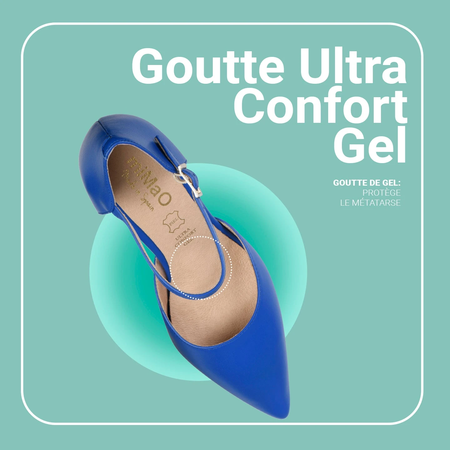 DONNA - Chaussures De Soirée Confortables à Talon BLEU – Image 7