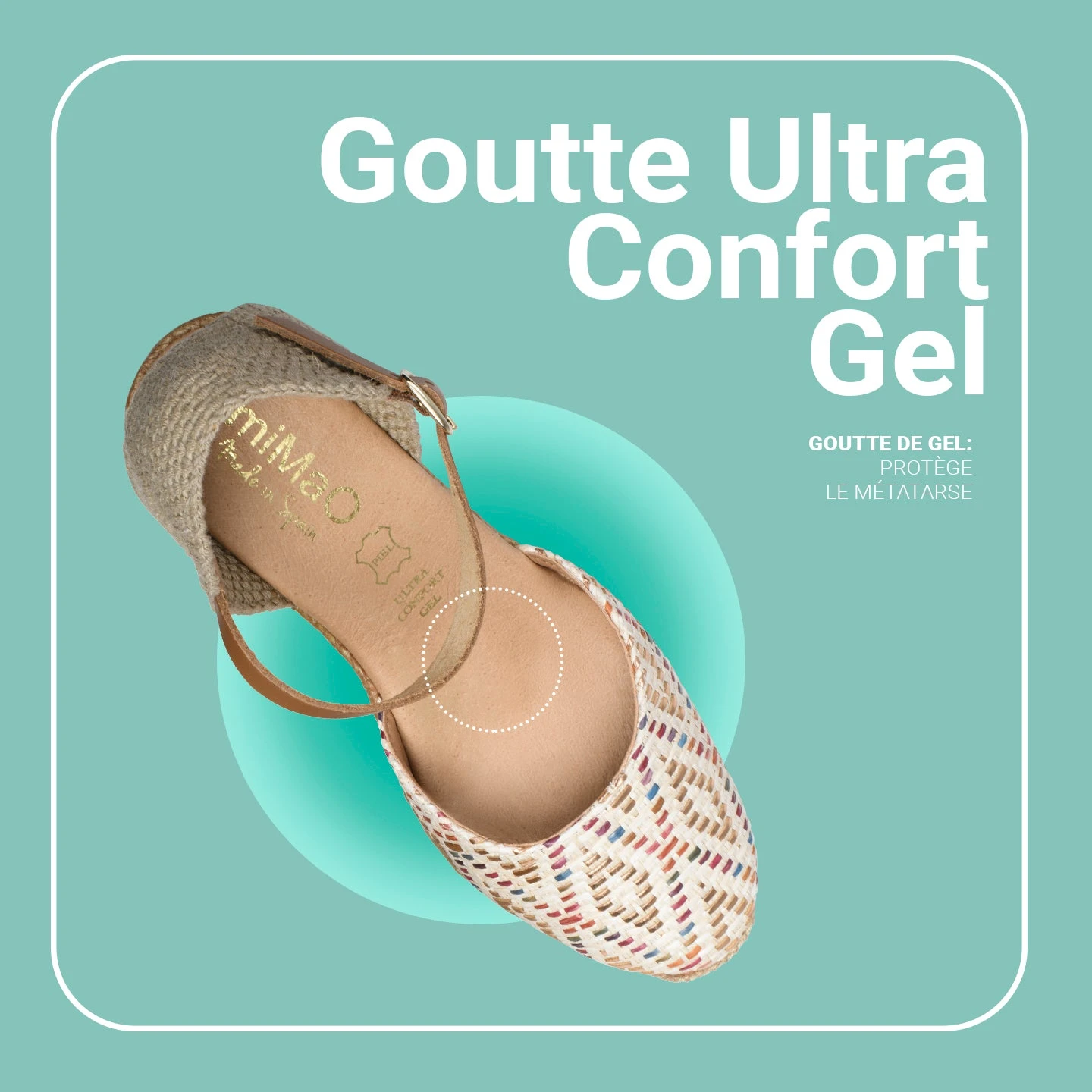 JAVEA – Espadrilles Compensées En Raphia BEIGE – Image 7