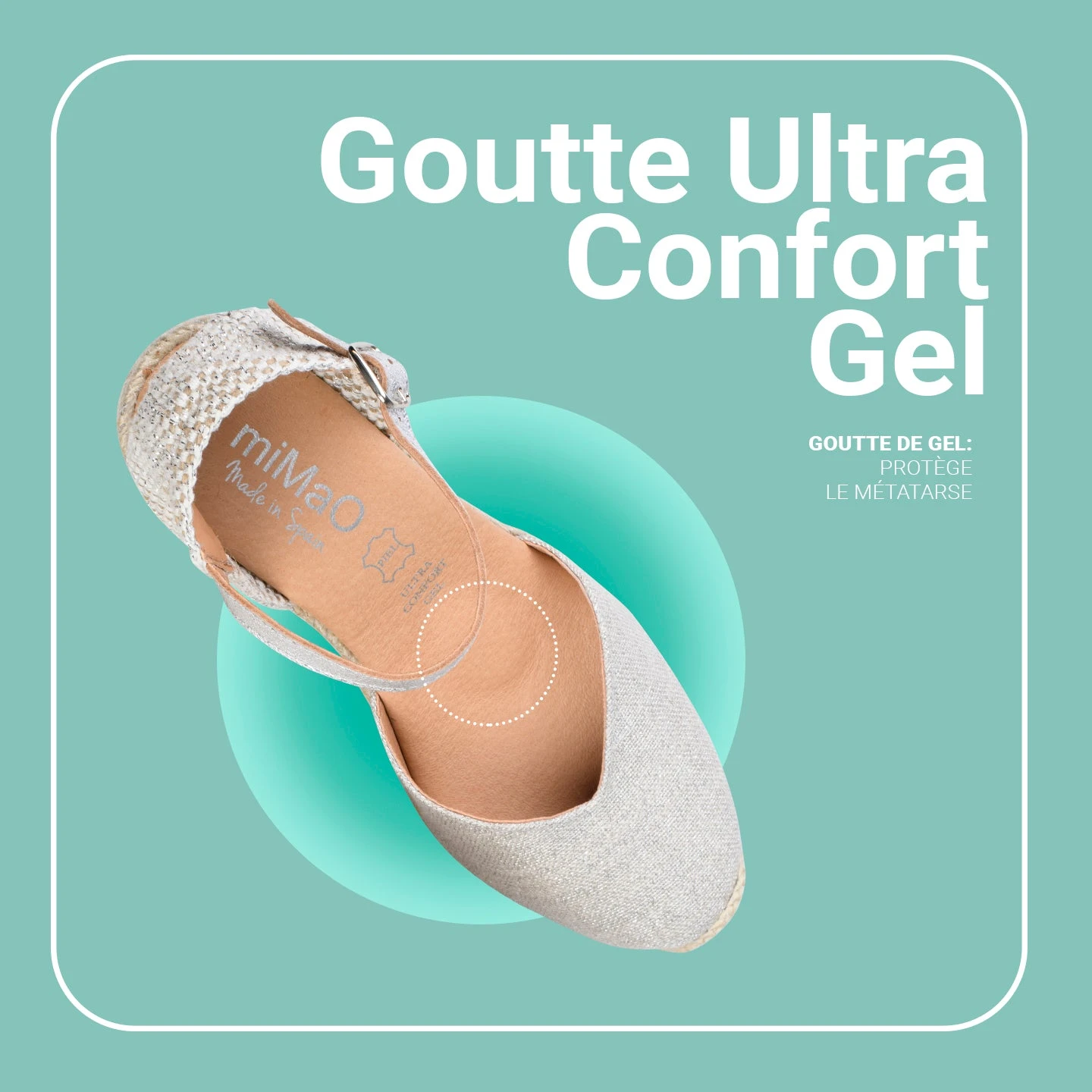 DUNA – Espadrilles En Lin Métallisé DORÉ – Image 6