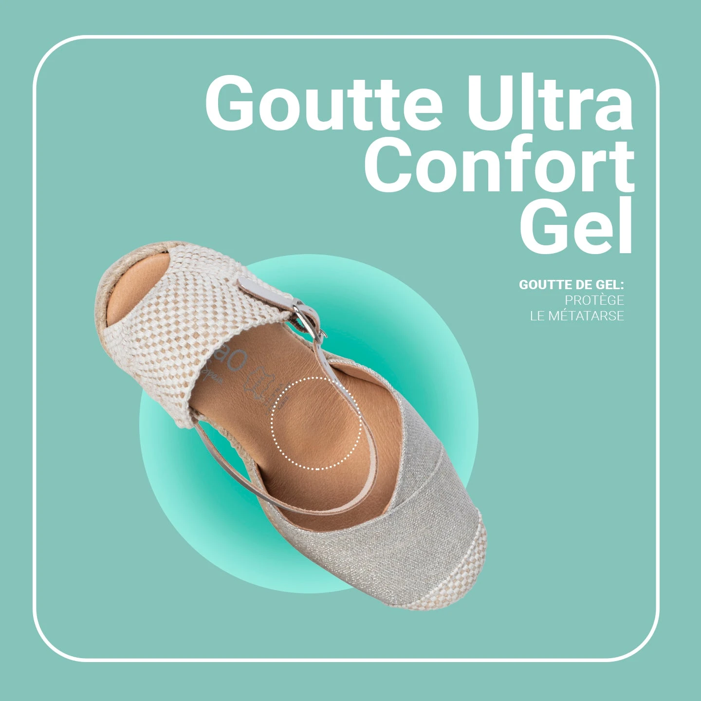 CONIL - Espadrilles à Talon Haut En Lin ORANGE – Image 7