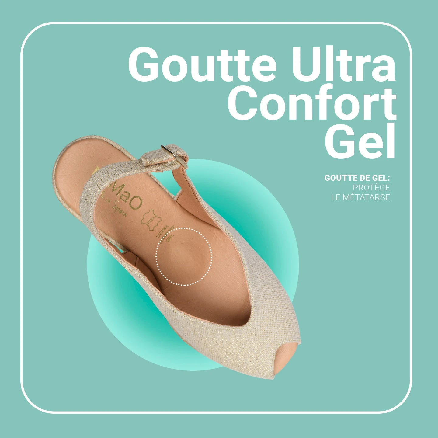 MOJACAR – Espadrilles à Bride Arrière En Lin DORÉ – Image 6