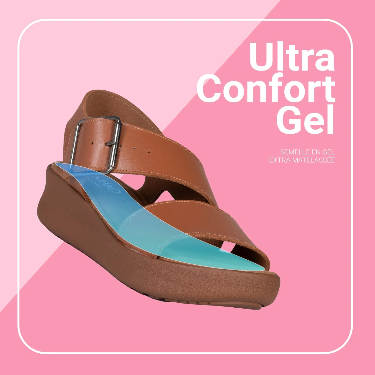 TRENDY - Sandales à Plateforme Pour Femmes De Couleur MARRON – Image 6