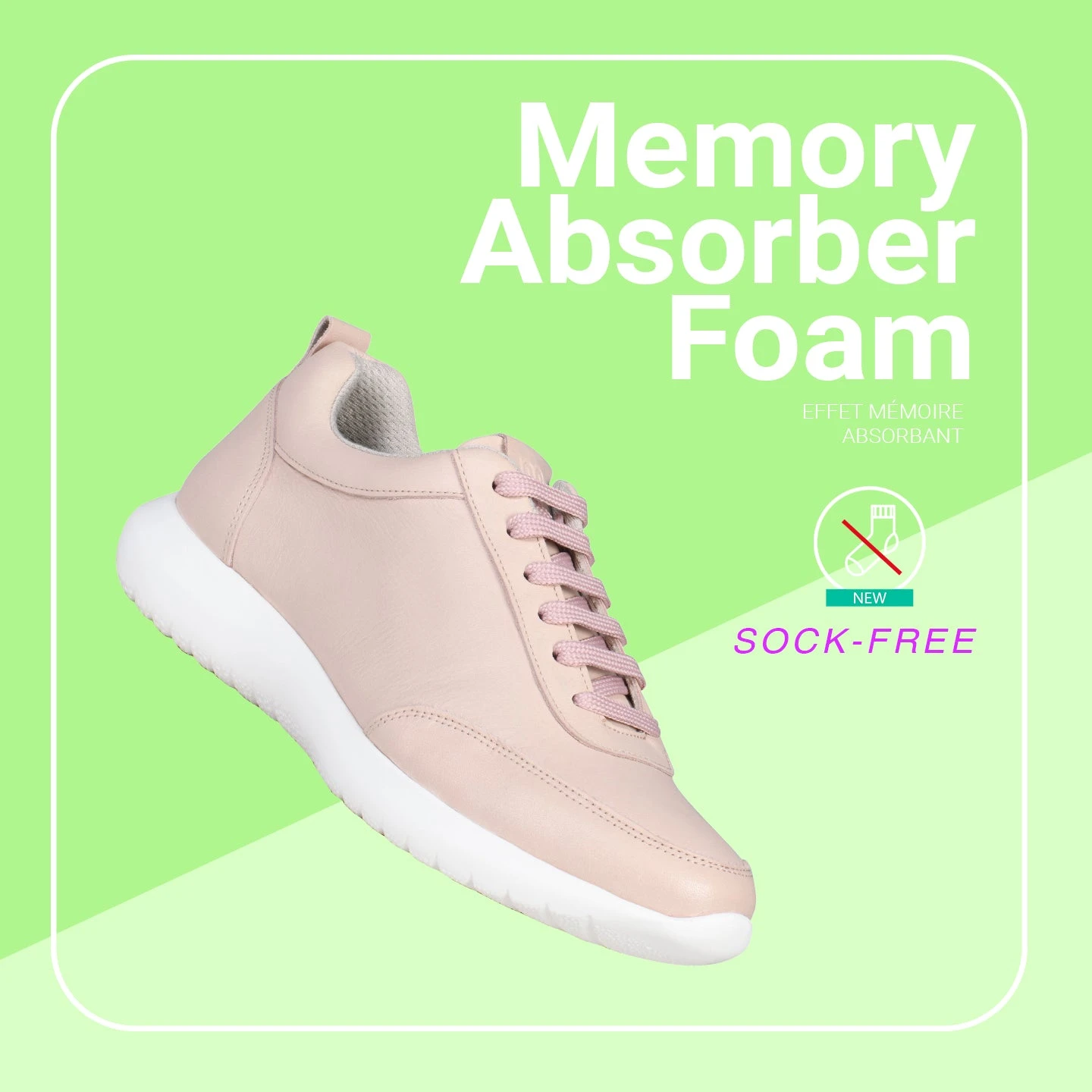 MIAMI – Baskets En Cuir Nappa à Lacets BEIGE – Image 7