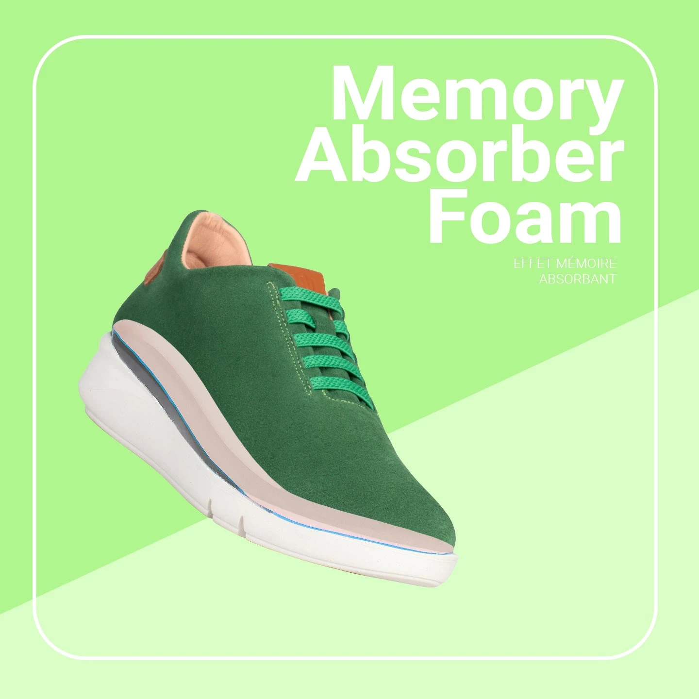 FLY – Chaussures Décontractées à Talon Compensé VERT – Image 7