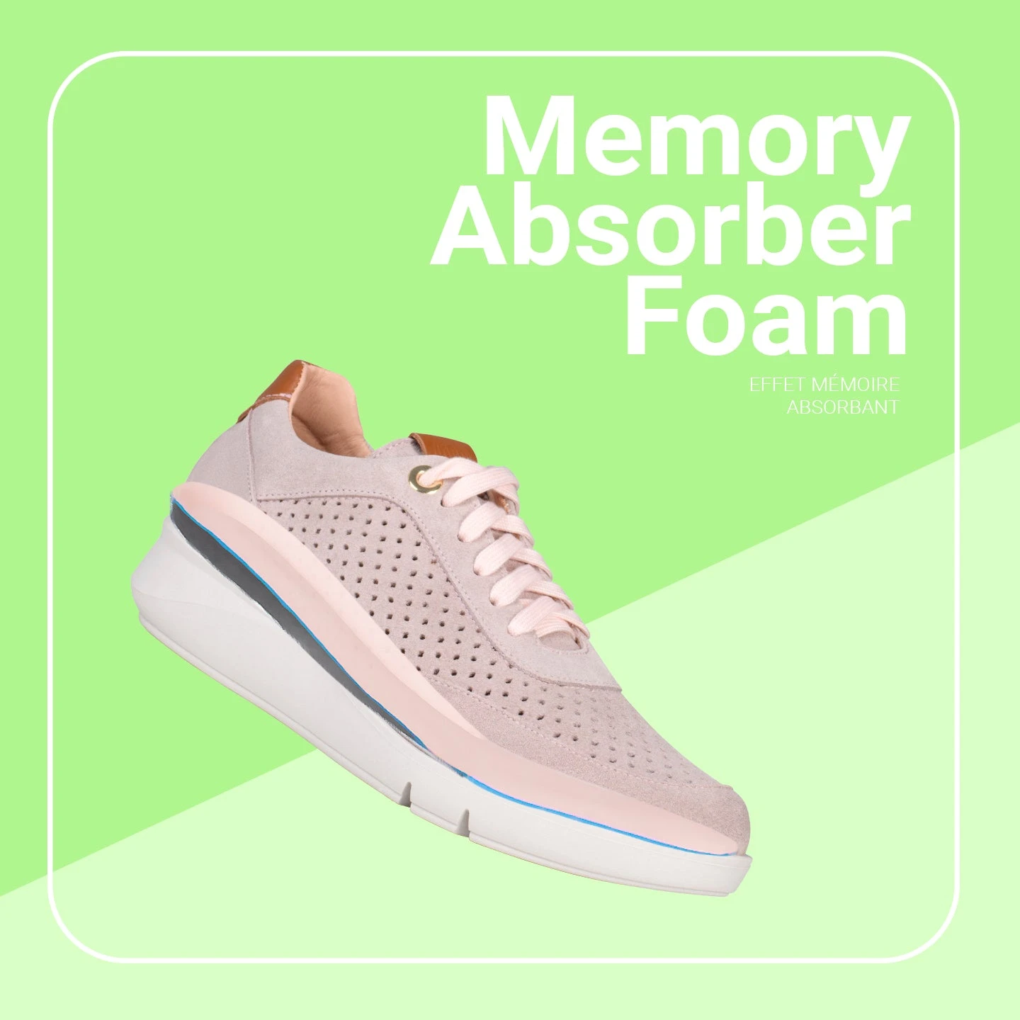 BLUCHER SPORTIF - Baskets Compensées Pour Femme NUDE – Image 7