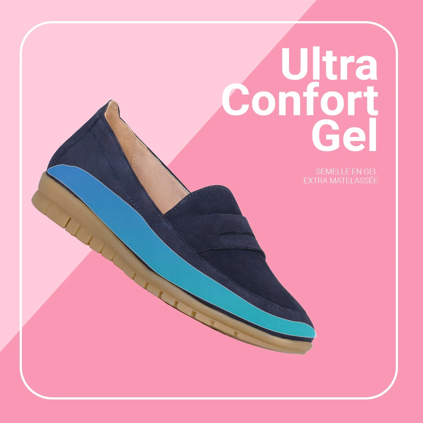 360 – Mocassins Avec Masque Et Compensé Interne BLEU MARINE – Image 7