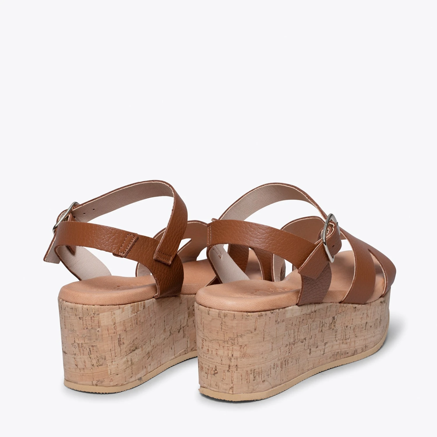 HACHE - Sandale Avec Talon En Liège MARRON – Image 4