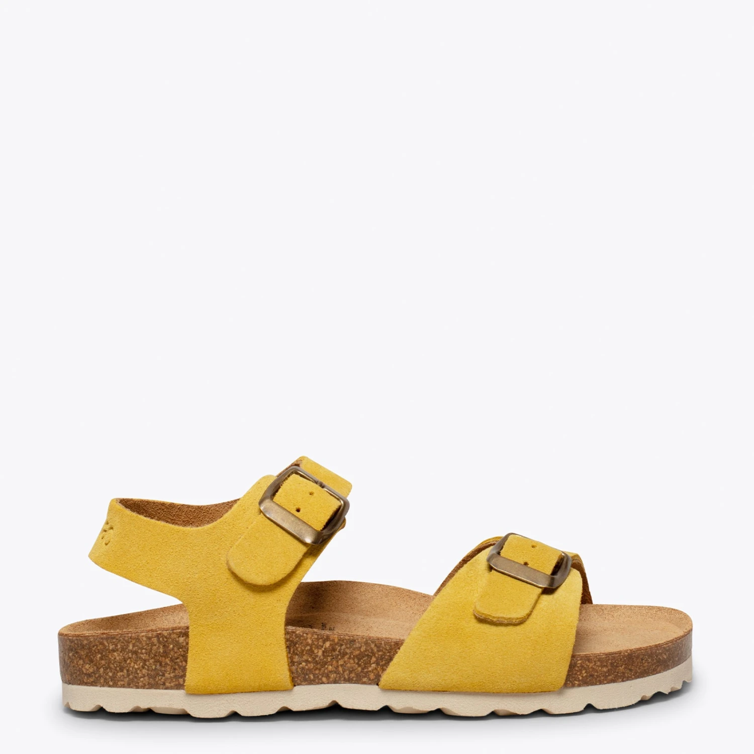 GLACE - Sandales Fille JAUNE BIO Avec Boucle