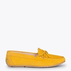 BOUCLE – Mocassins Pour Femme à Semelle Amovible JAUNE