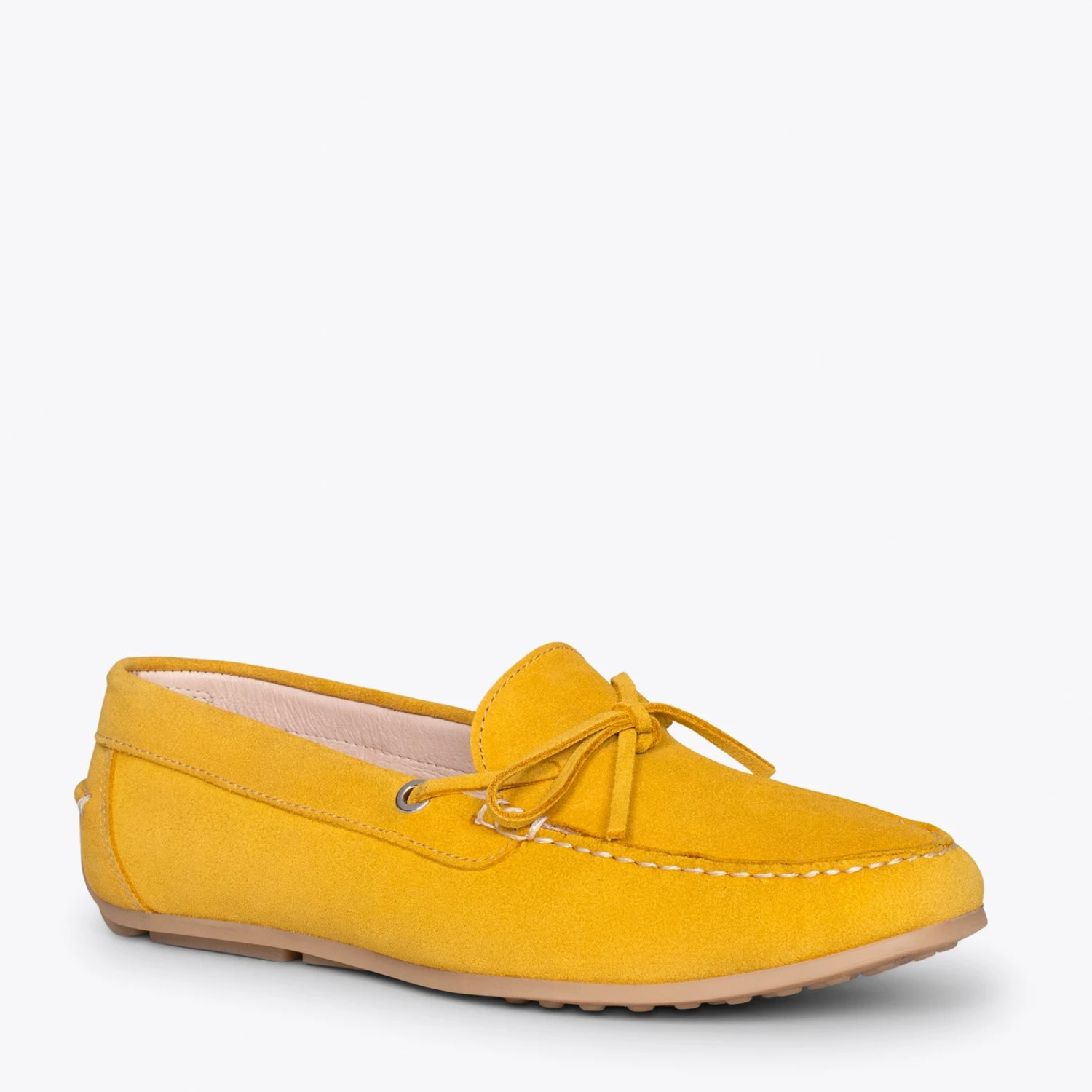 BOUCLE – Mocassins Pour Femme à Semelle Amovible JAUNE – Image 4