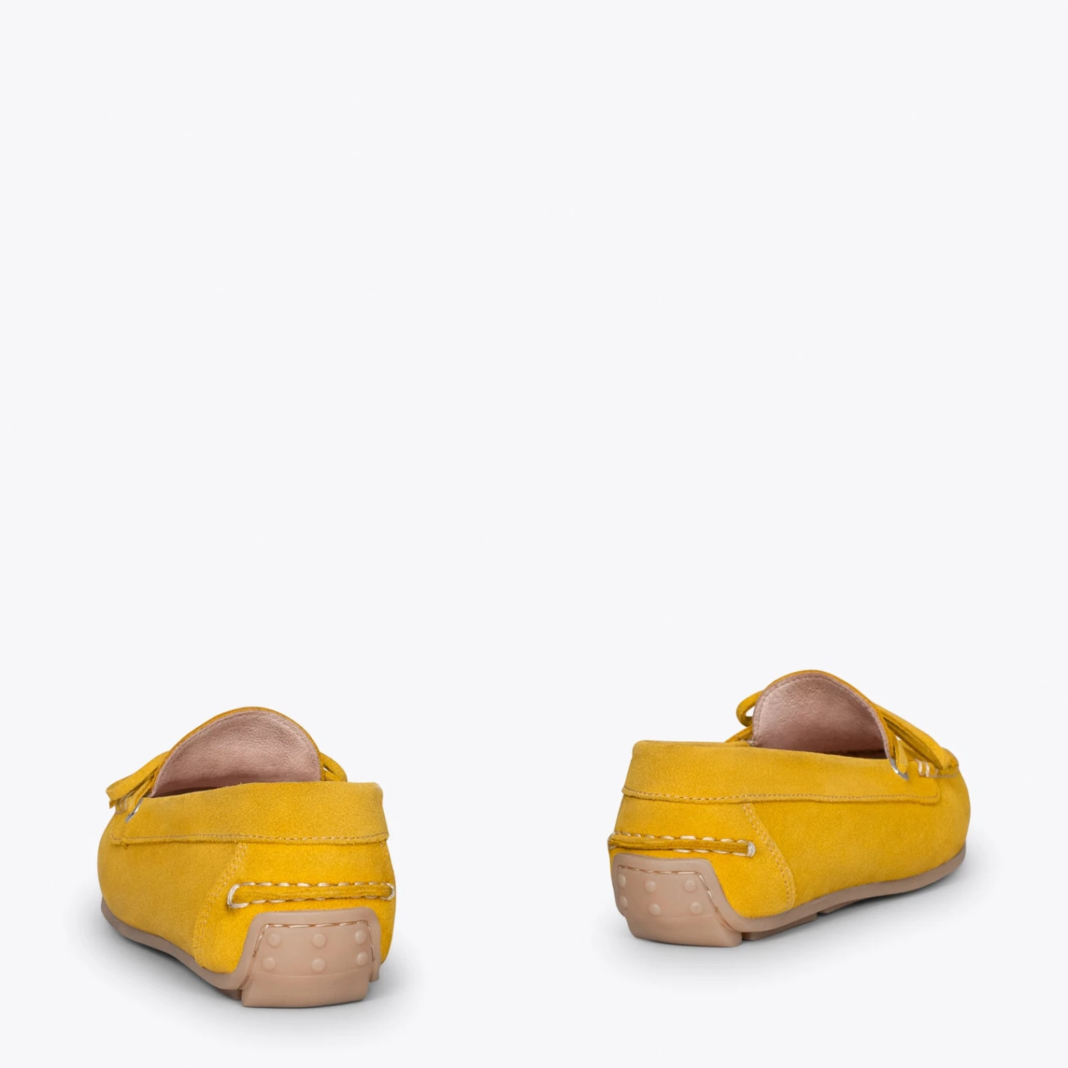 BOUCLE – Mocassins Pour Femme à Semelle Amovible JAUNE – Image 3